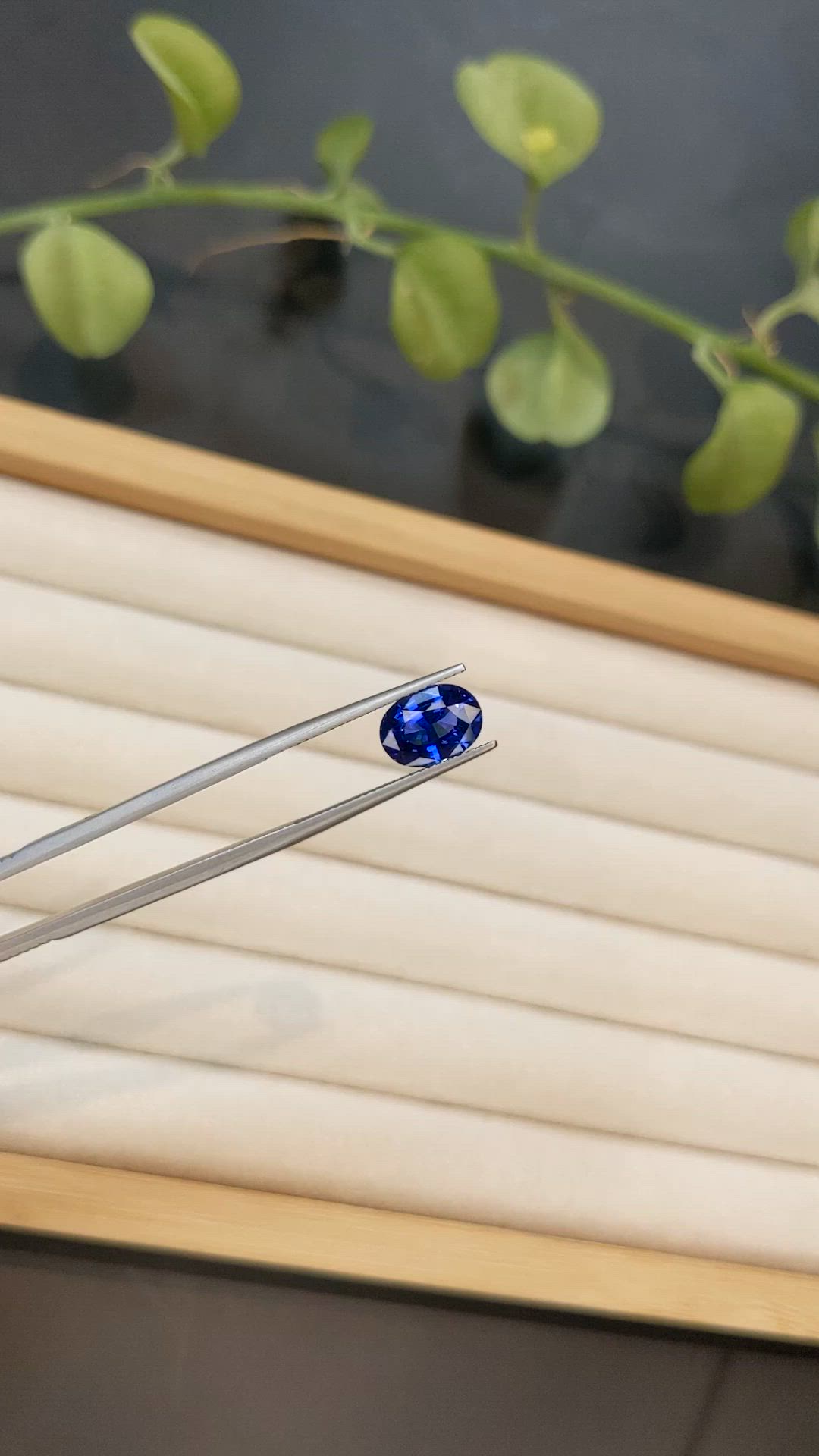 3.00 Ct. Blue Sapphire from Ceylon (Sri Lanka) Size Video