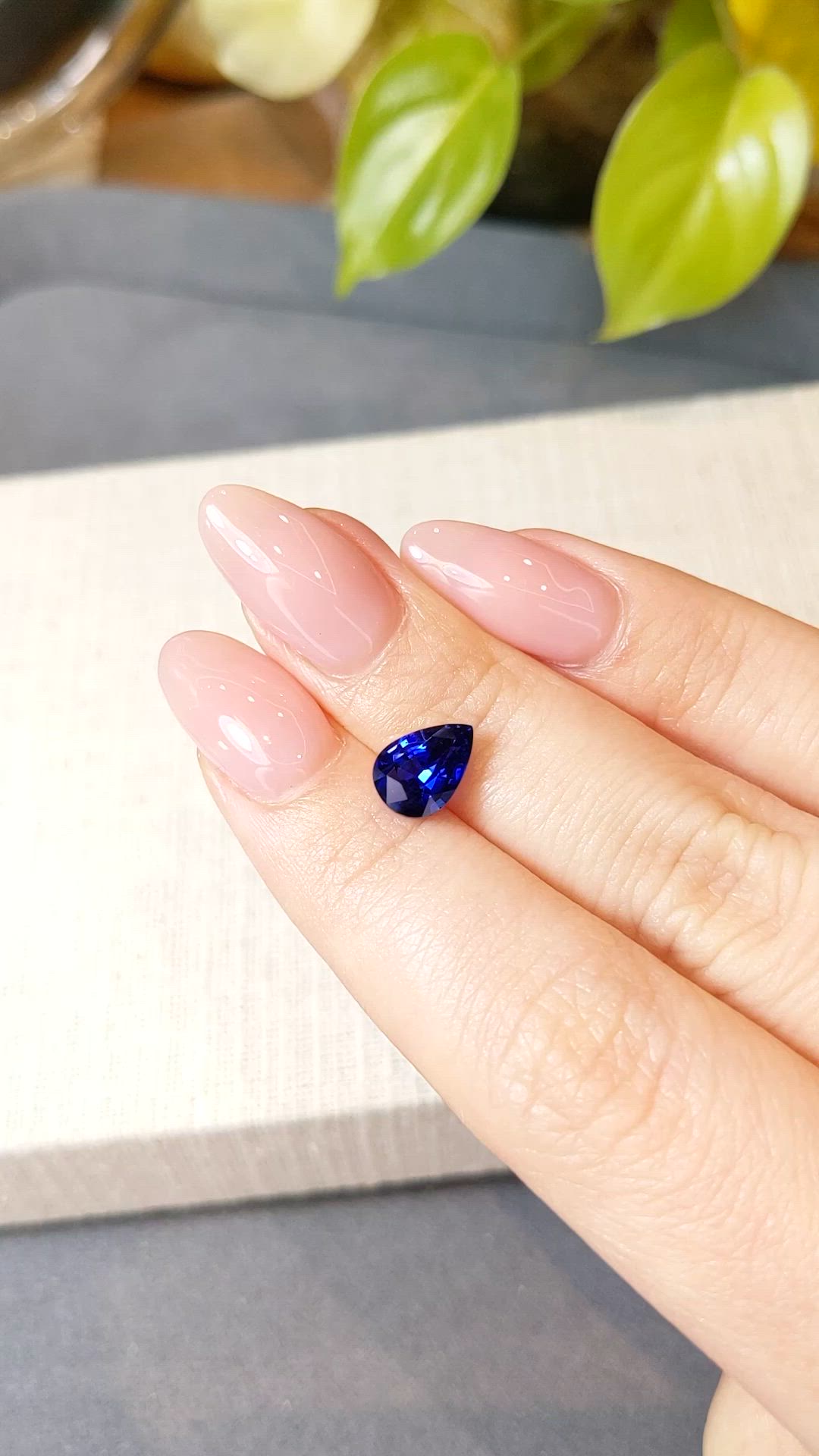 2.05 Ct. Blue Sapphire from Ceylon (Sri Lanka) Size Video