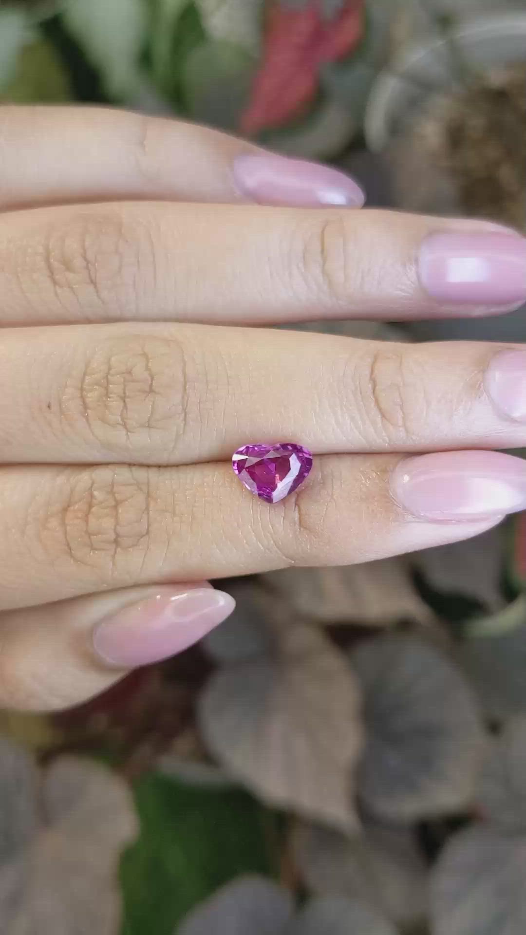 2.02 Ct. Purplish Pink Sapphire from Ceylon (Sri Lanka) Size Video