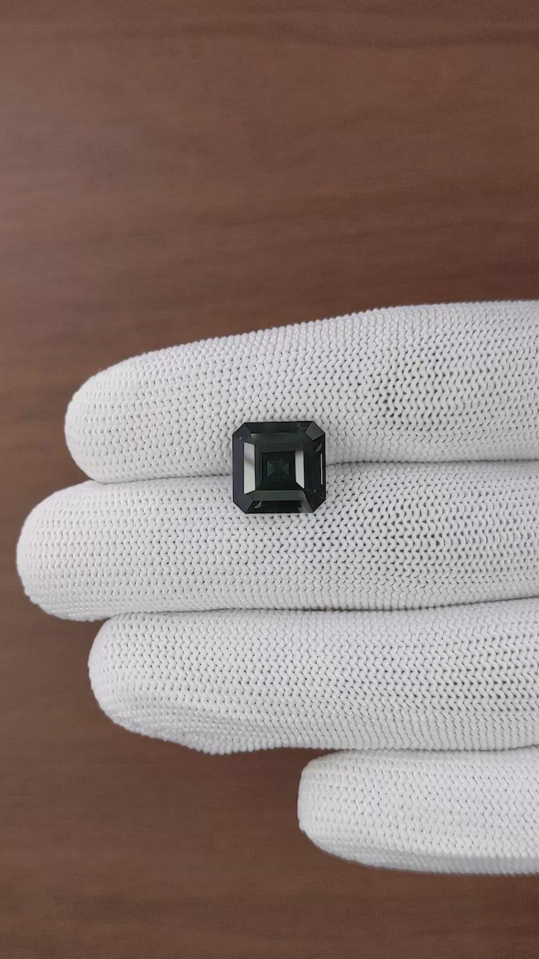 8.03 Ct. Bluish Green Sapphire from Madagascar Size Video