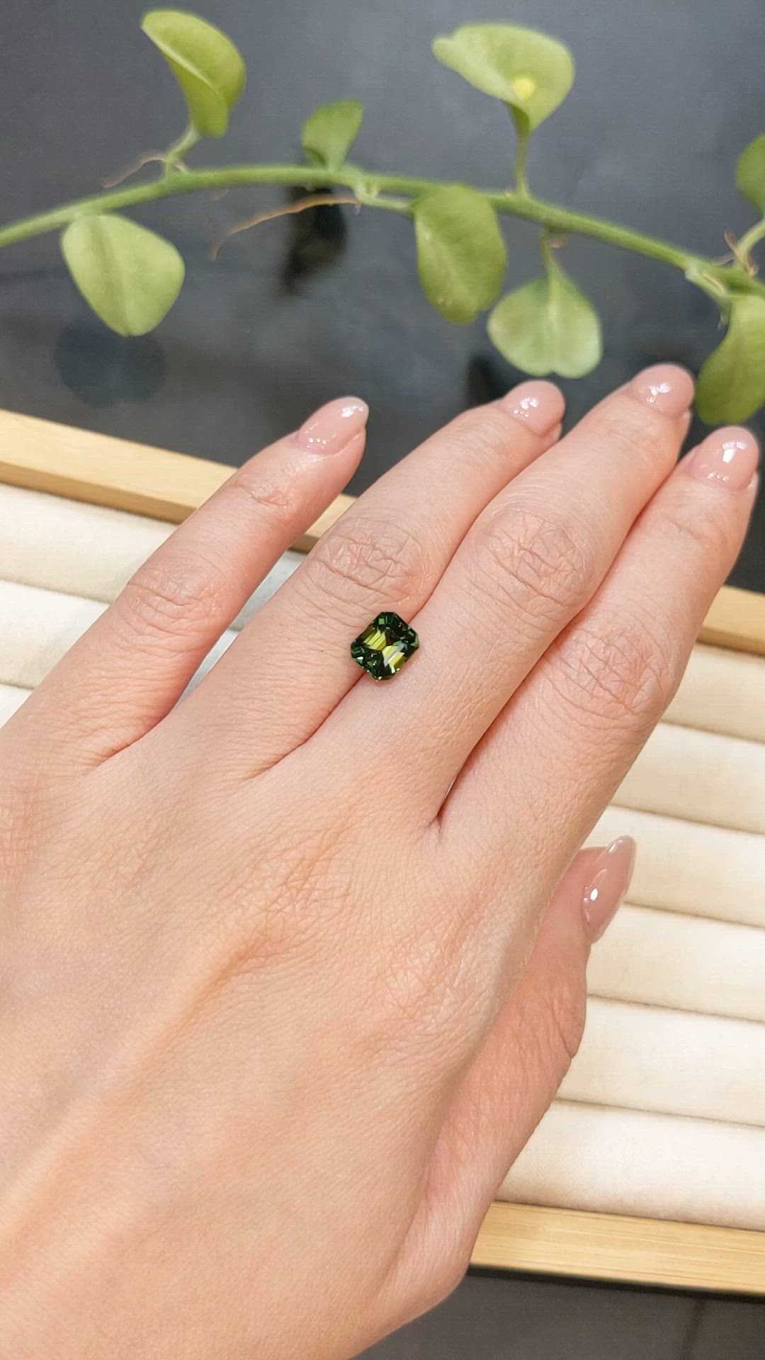 1.97 Ct. Bluish Green Sapphire from Ceylon (Sri Lanka) Size Video