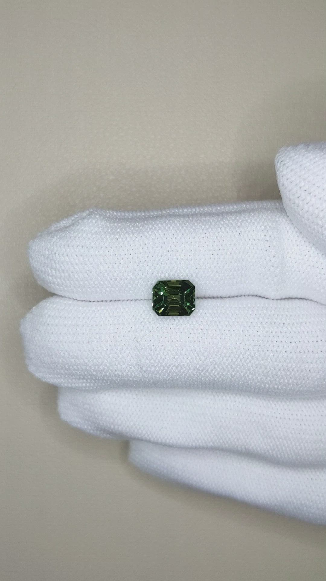 1.97 Ct. Bluish Green Sapphire from Ceylon (Sri Lanka) Size Video