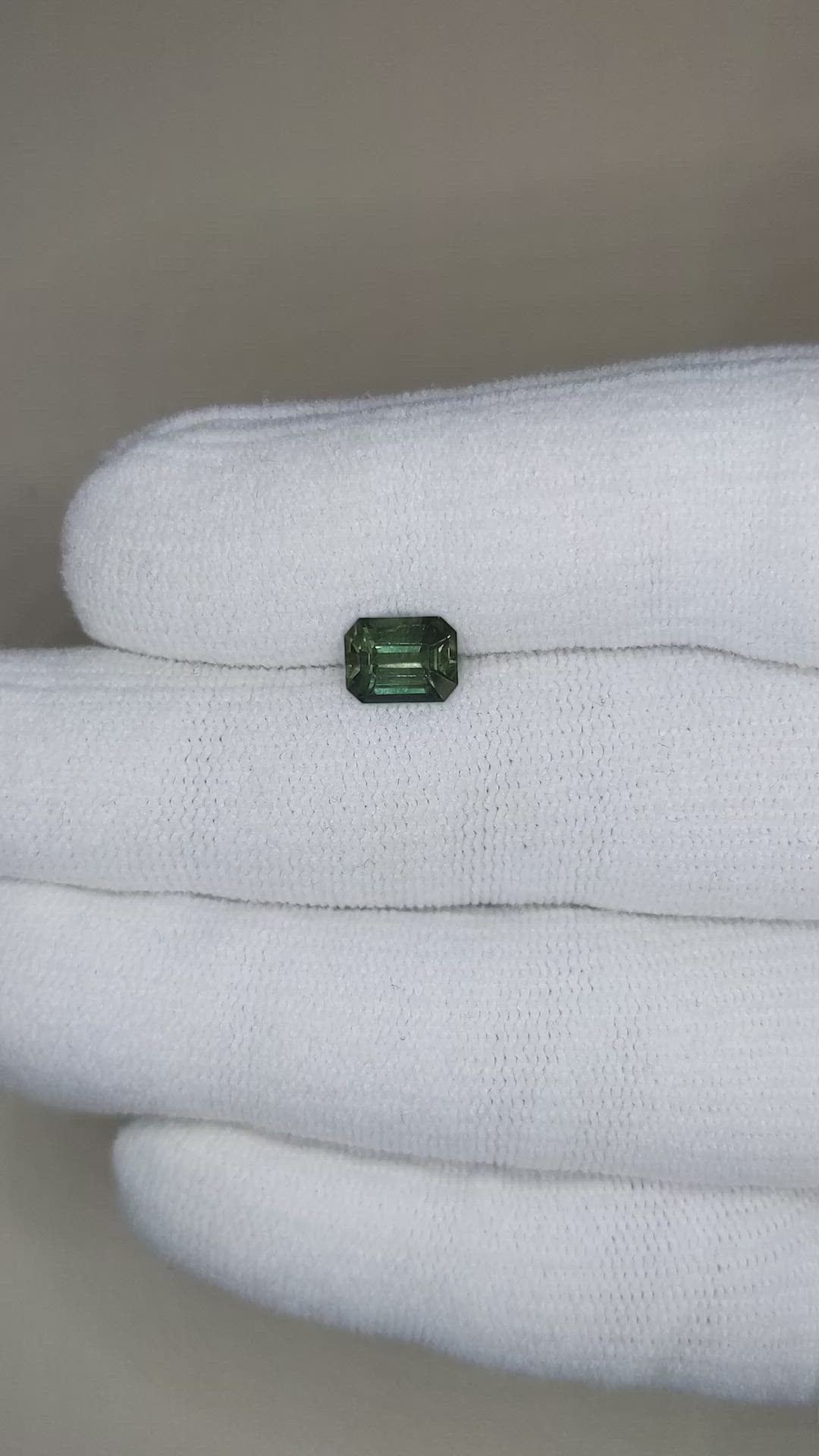 1.44 Ct. Bluish Green Sapphire from Ceylon (Sri Lanka) Size Video