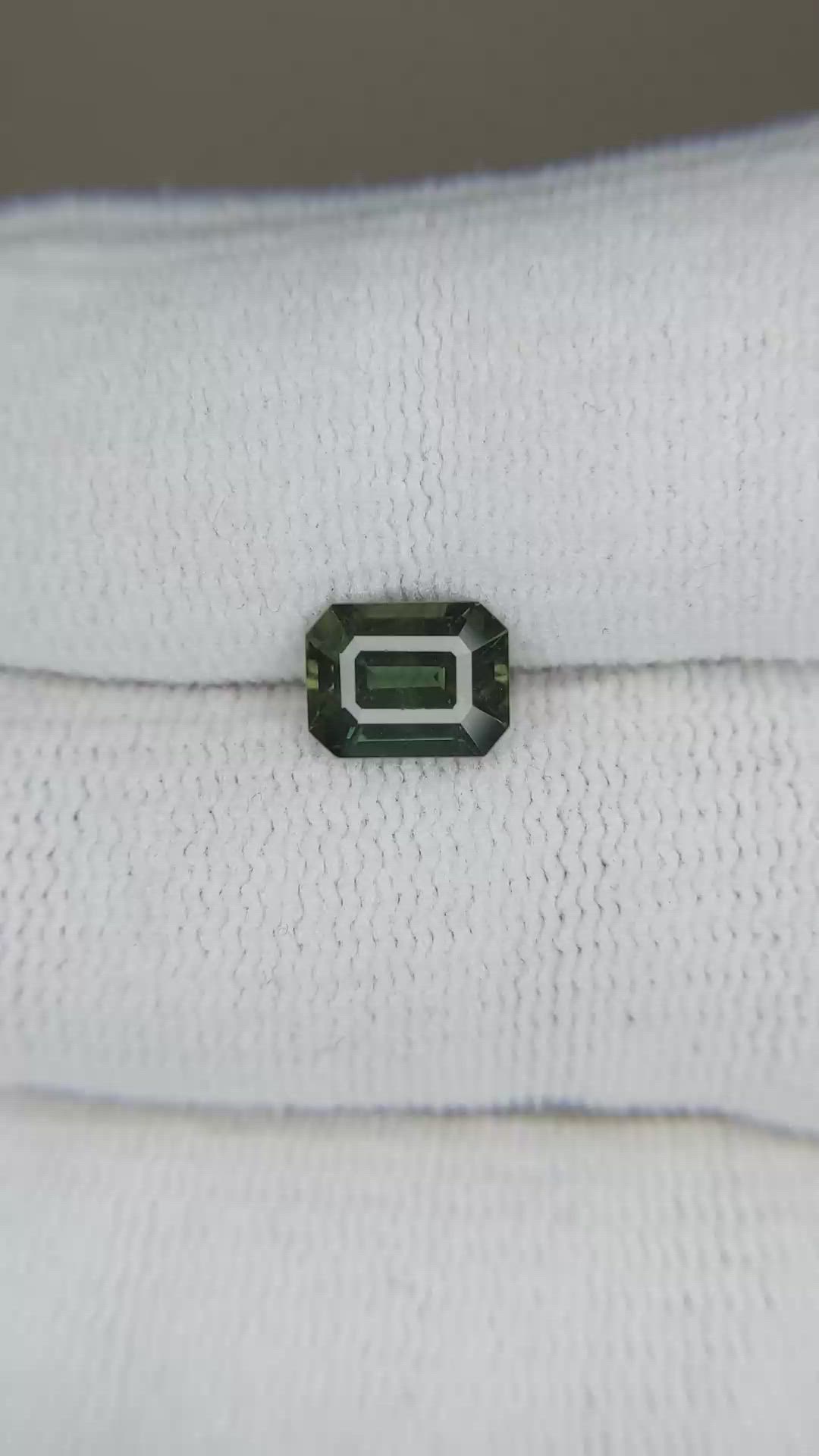 1.44 Ct. Bluish Green Sapphire from Ceylon (Sri Lanka) Size Video