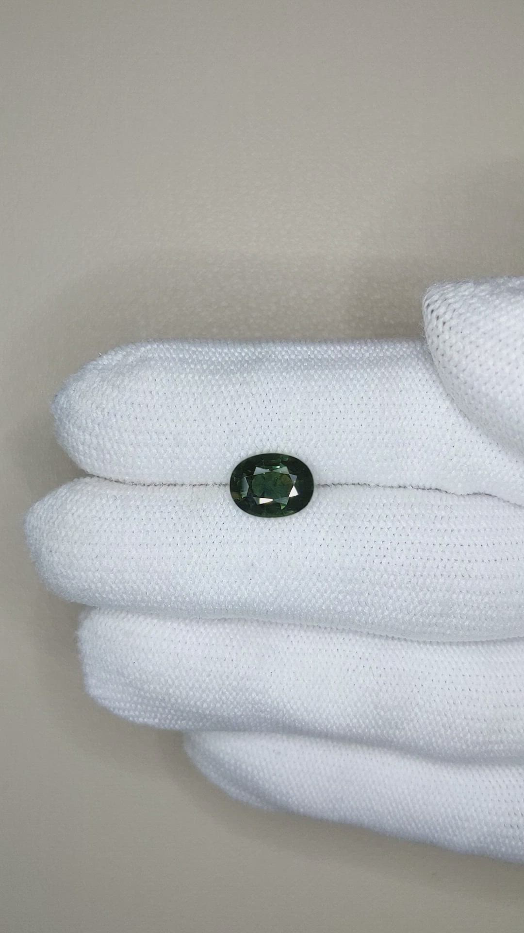 2.20 Ct. Bluish Green Sapphire from Ceylon (Sri Lanka) Size Video