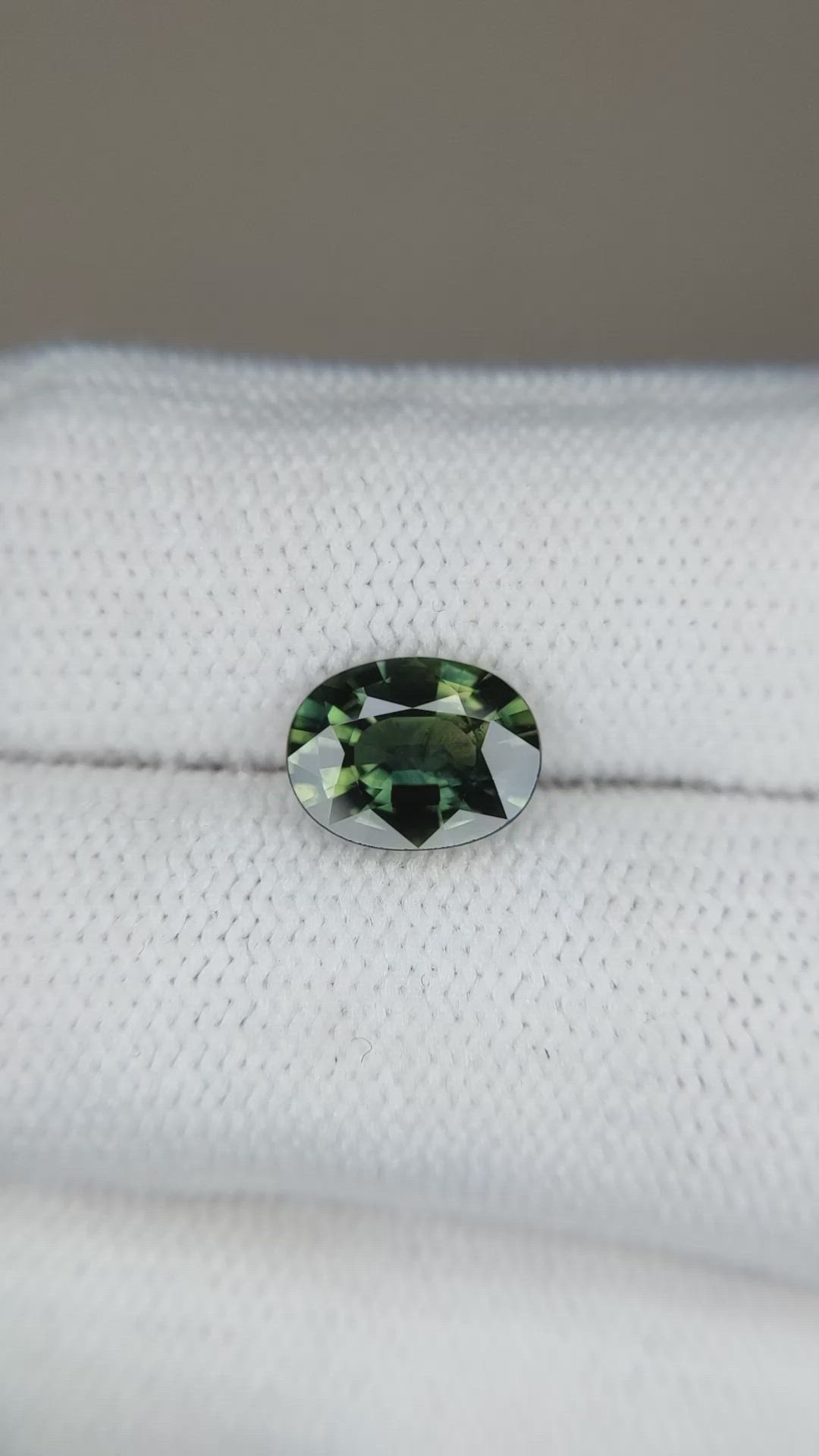 2.20 Ct. Bluish Green Sapphire from Ceylon (Sri Lanka) Size Video