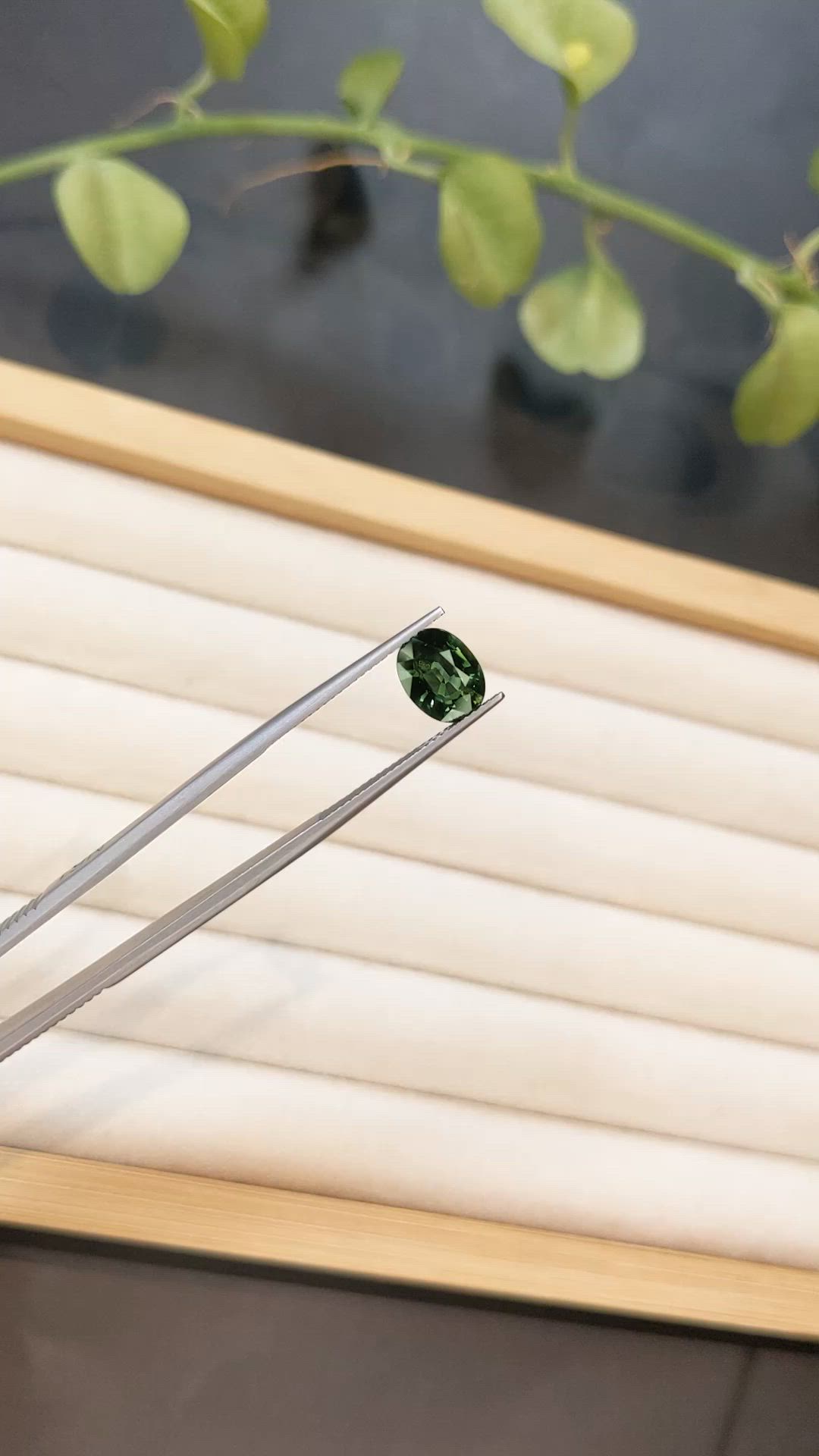 2.20 Ct. Bluish Green Sapphire from Ceylon (Sri Lanka) Size Video
