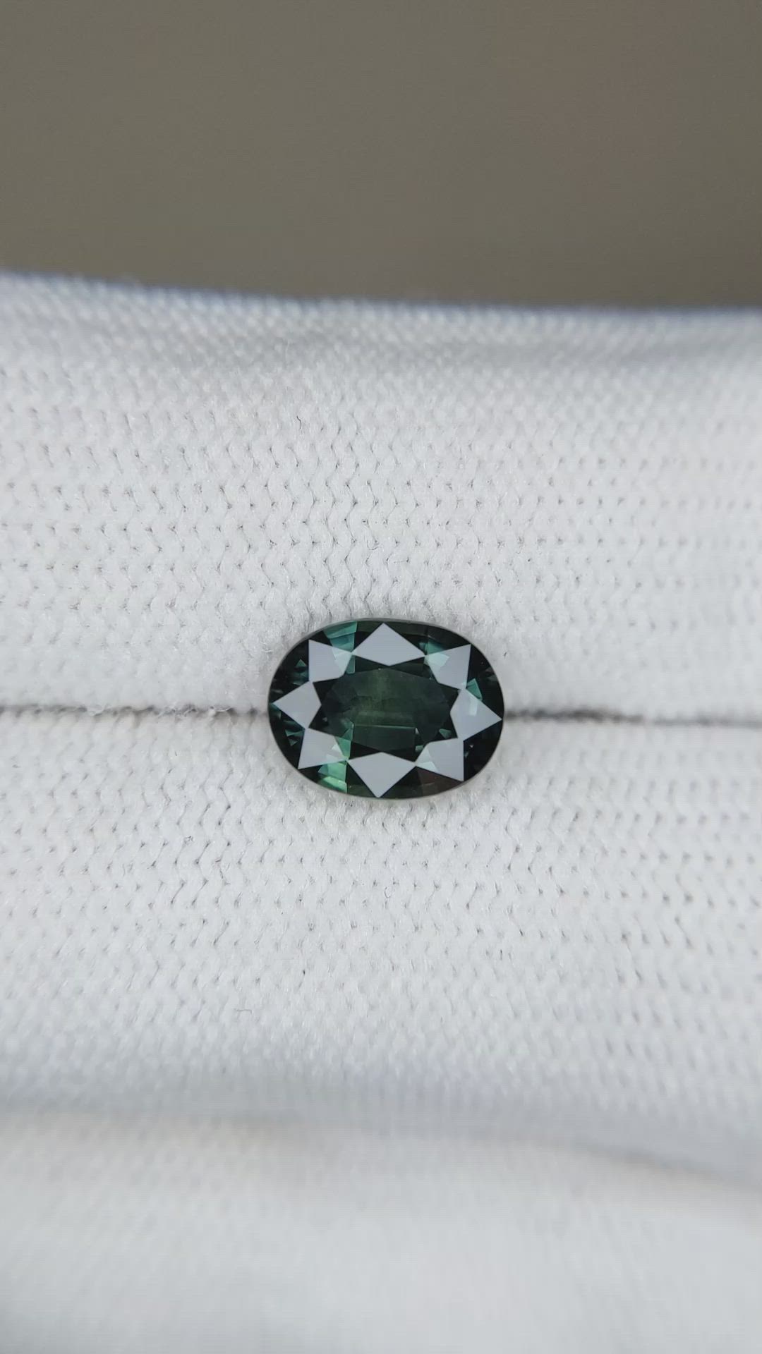 2.19 Ct. Bluish Green Sapphire from Ceylon (Sri Lanka) Size Video