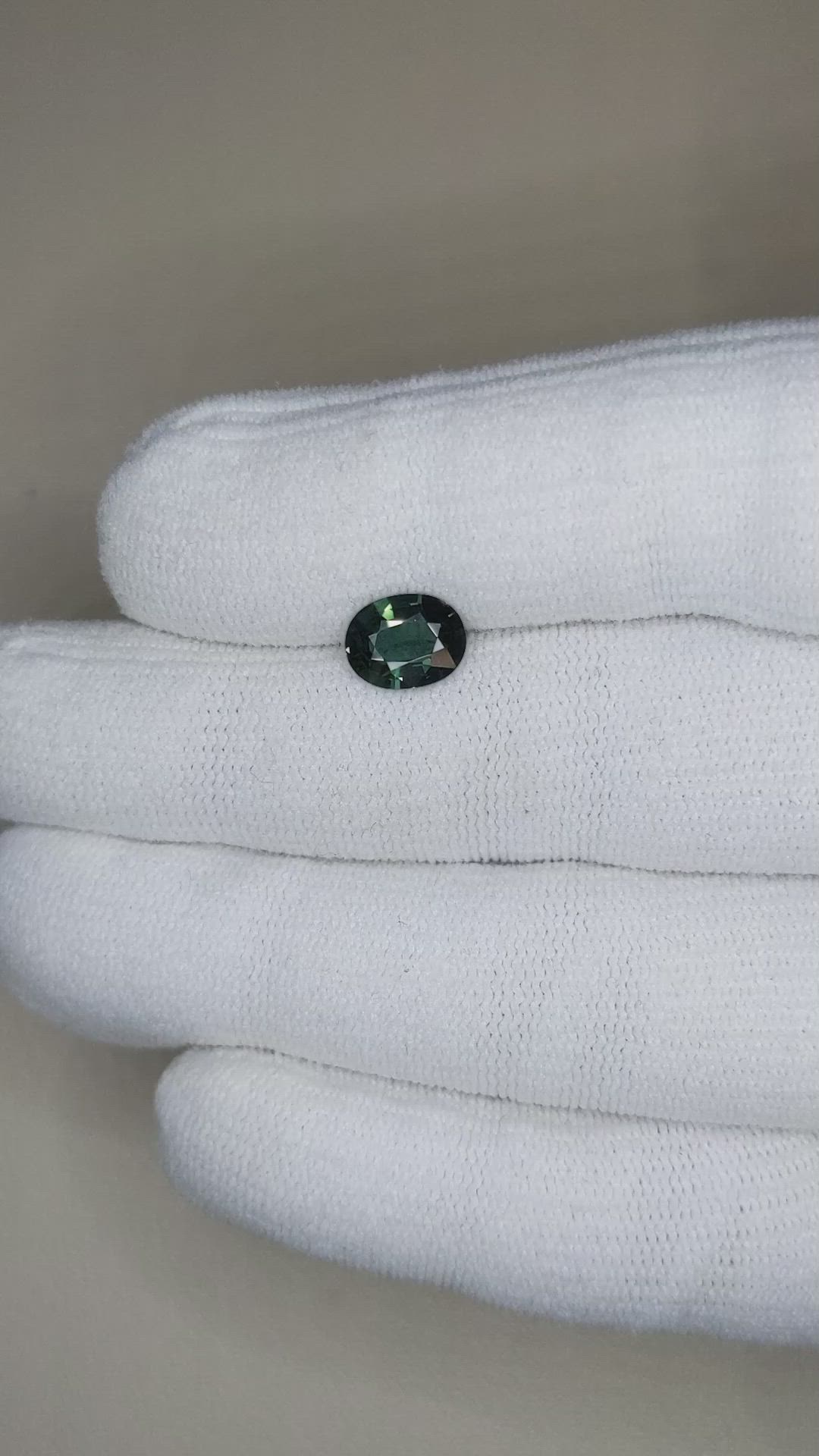 1.47 Ct. Bluish Green Sapphire from Ceylon (Sri Lanka) Size Video