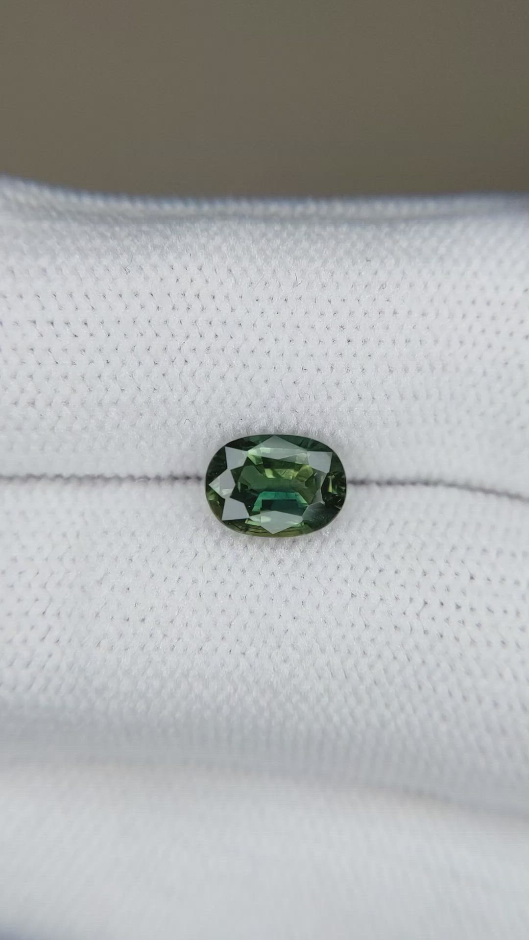 1.42 Ct. Bluish Green Sapphire from Ceylon (Sri Lanka) Size Video