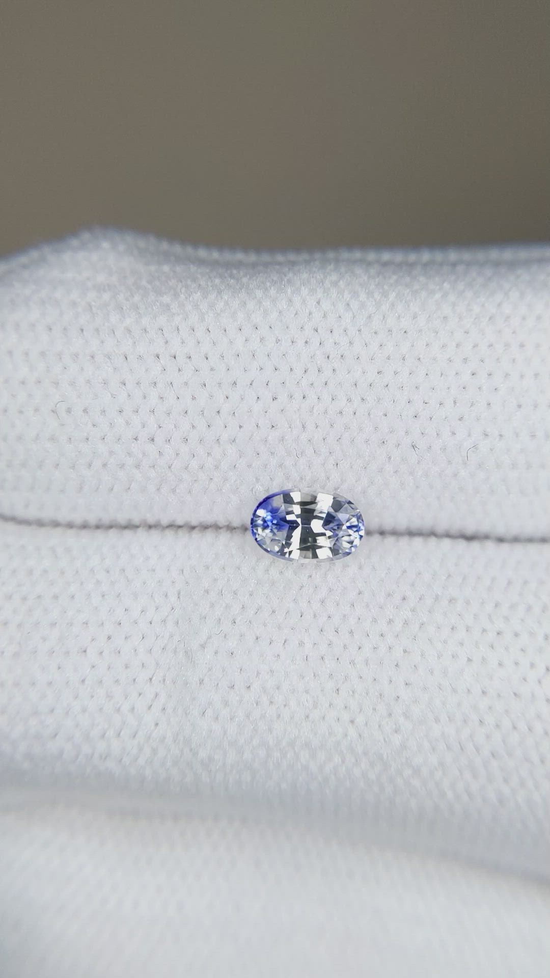 0.59 Ct. Bi Color / Parti Sapphire from Ceylon (Sri Lanka) Size Video