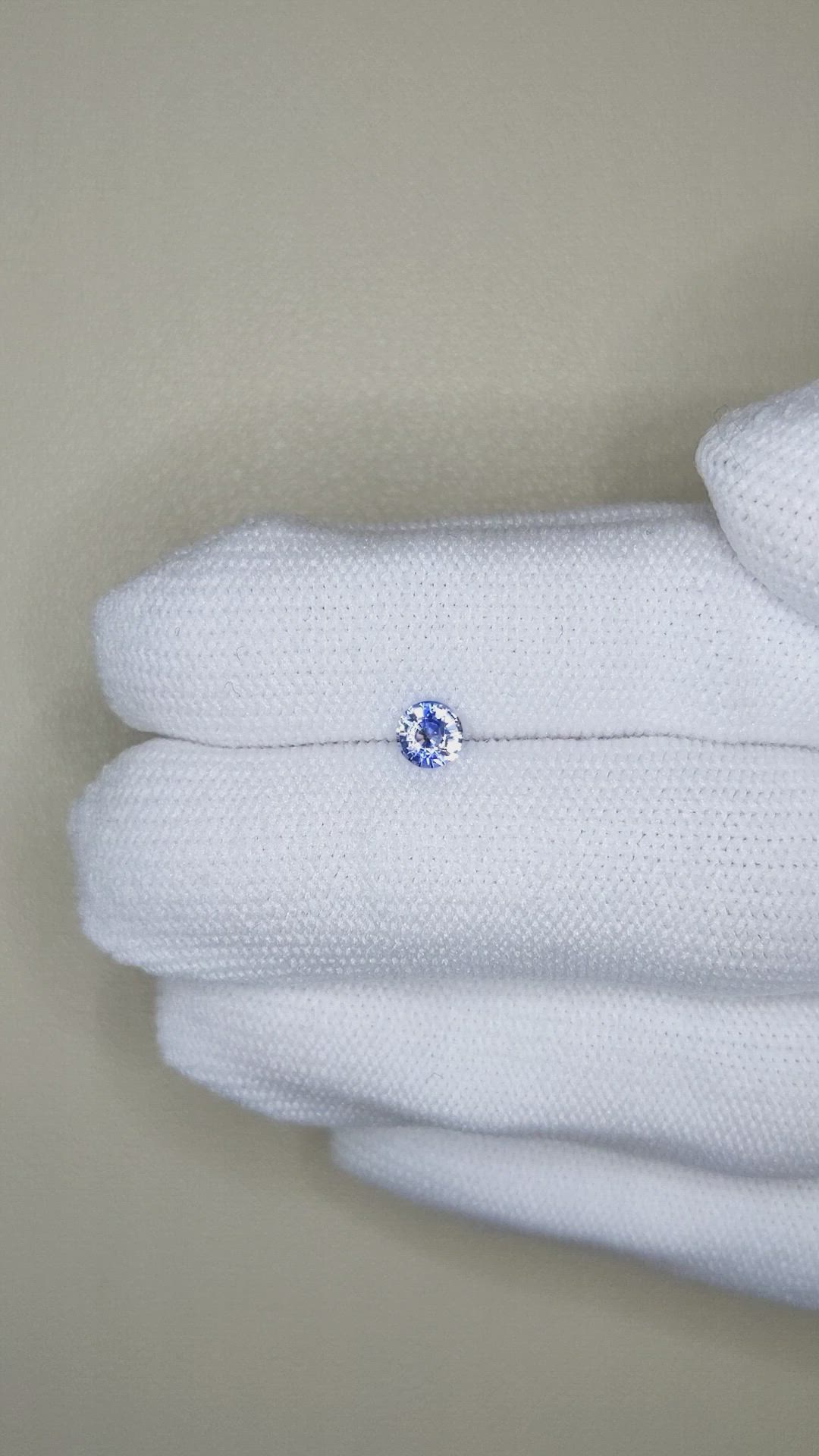 0.40 Ct. Blue Sapphire from Ceylon (Sri Lanka) Size Video