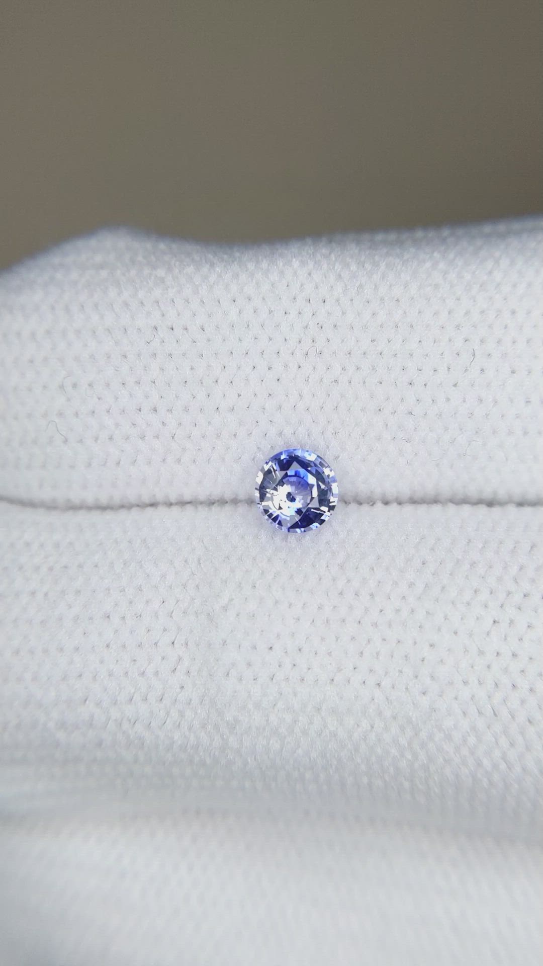 0.40 Ct. Blue Sapphire from Ceylon (Sri Lanka) Size Video