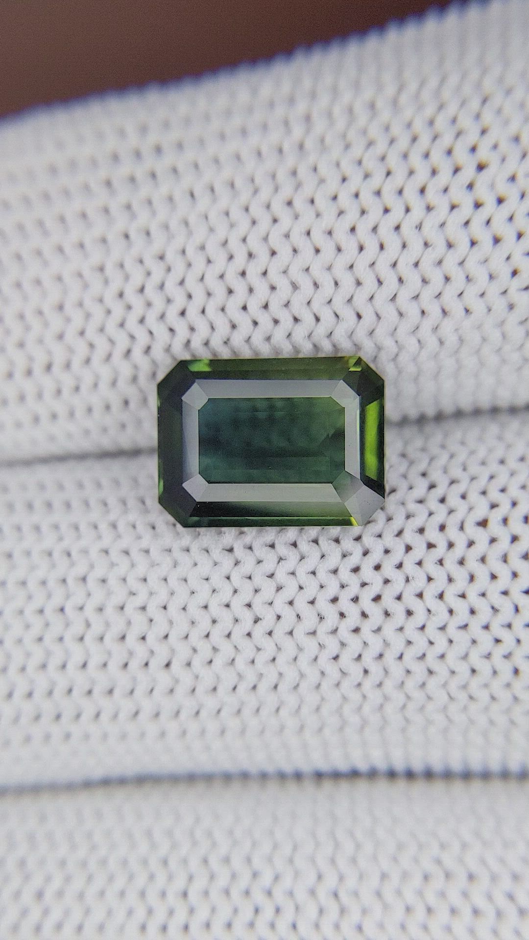 3.60 Ct. Bluish Green Sapphire from Madagascar Size Video