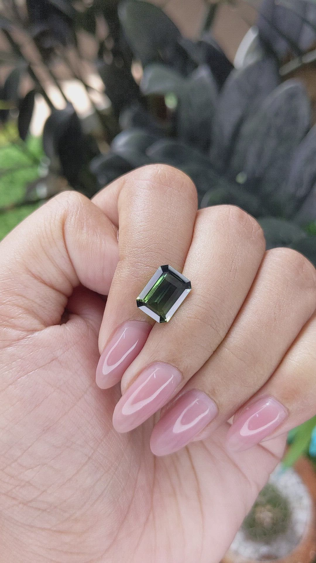 3.60 Ct. Bluish Green Sapphire from Madagascar Size Video