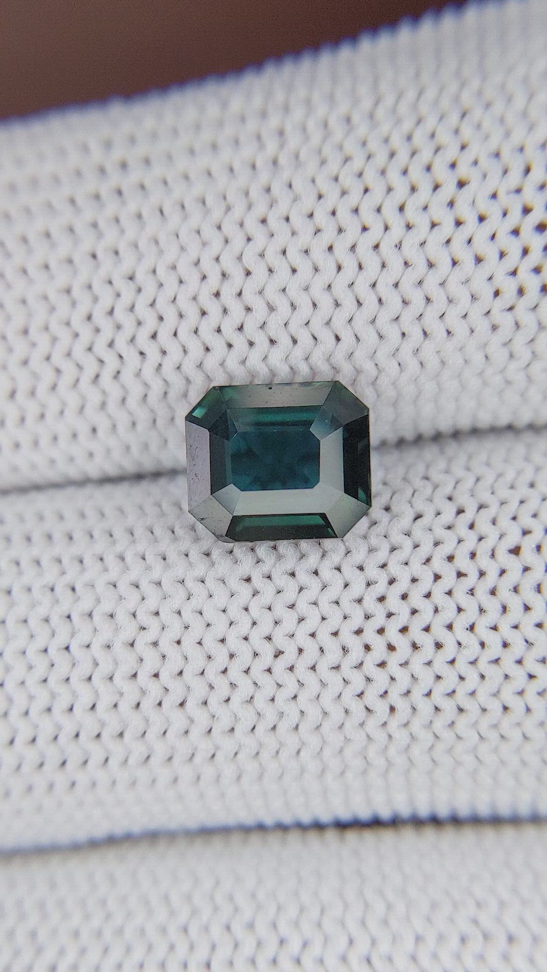 2.62 Ct. Greenish Blue Sapphire from Madagascar Size Video