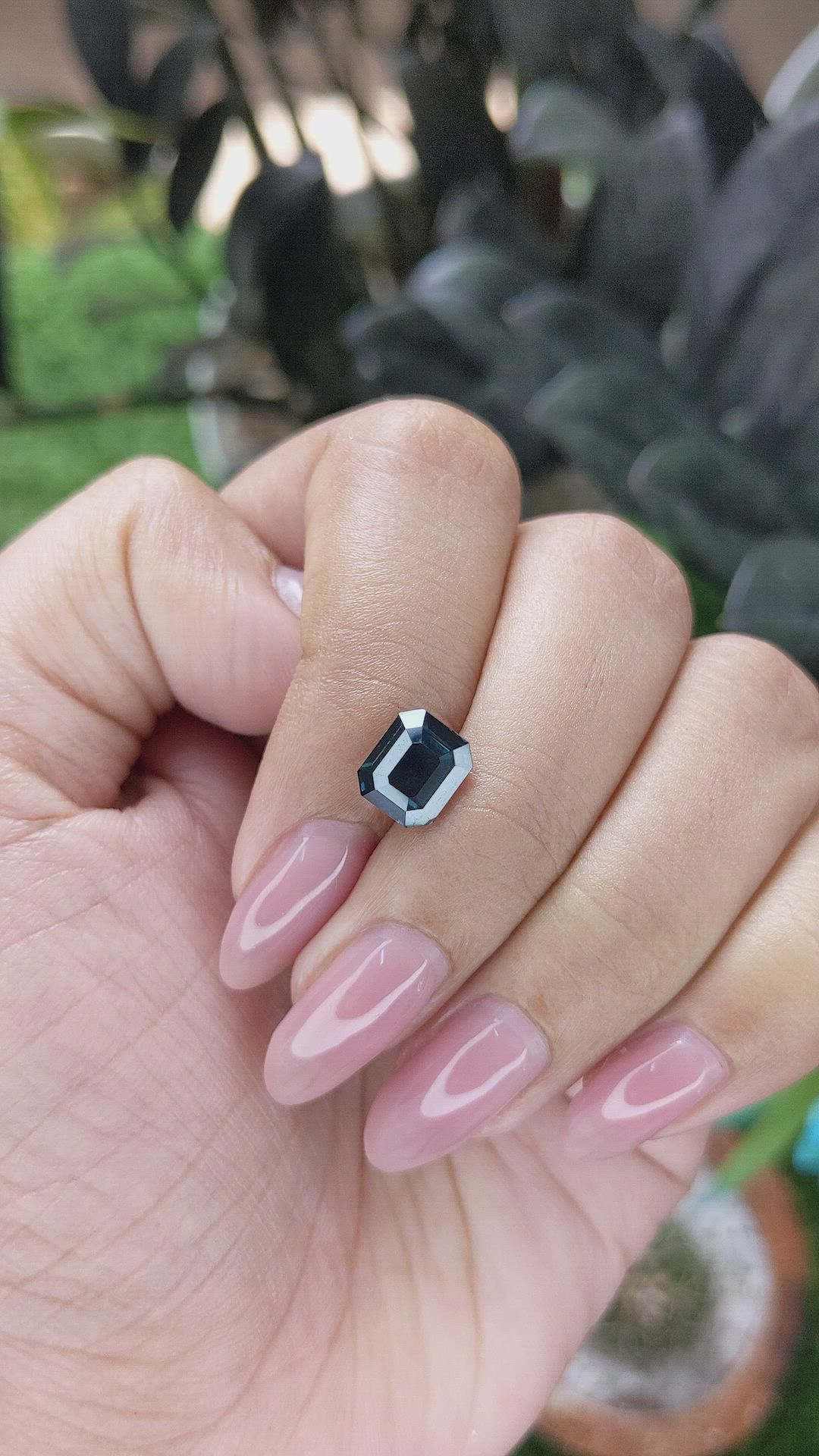2.62 Ct. Greenish Blue Sapphire from Madagascar Size Video