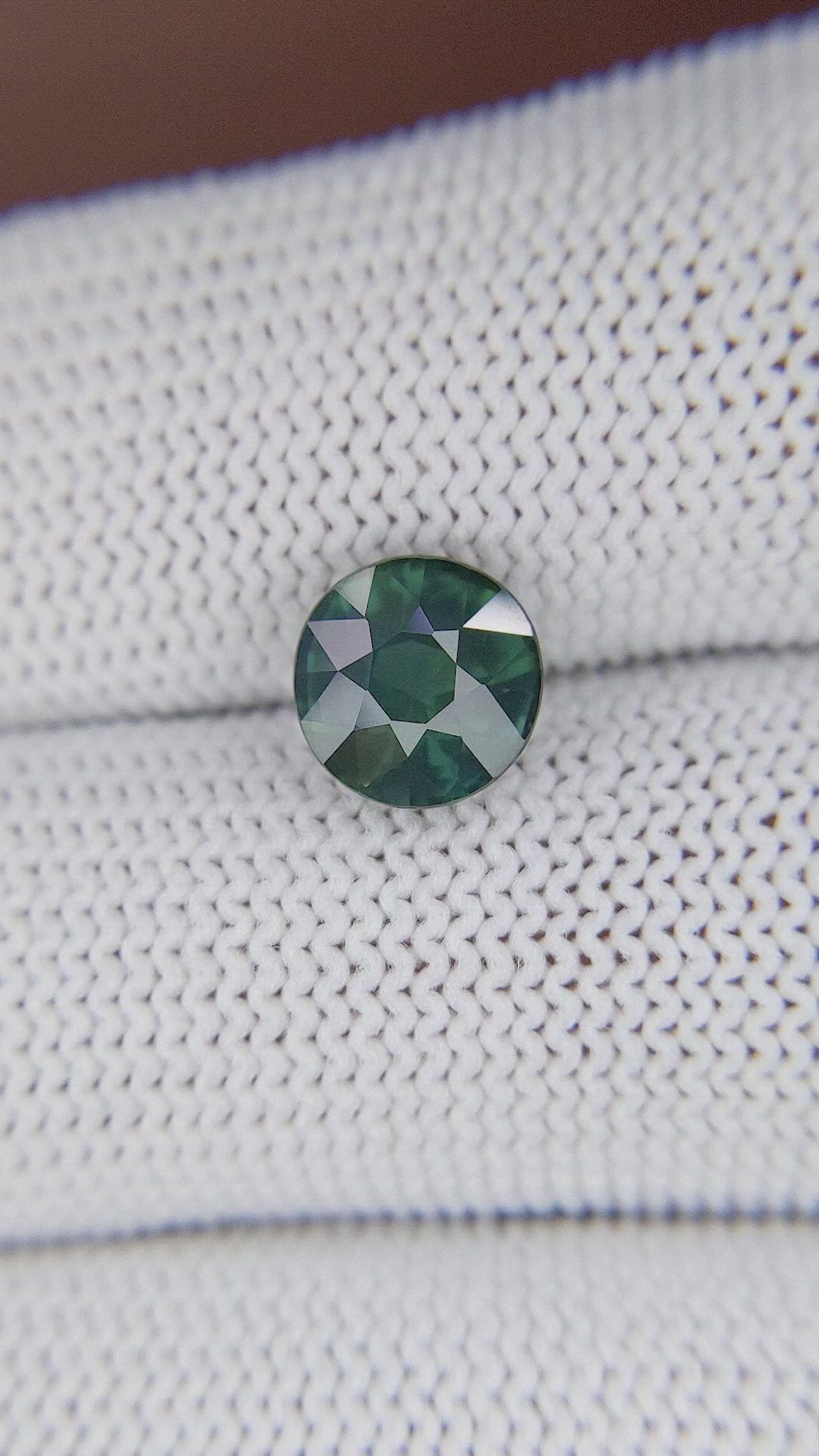 2.52 Ct. Bluish Green Sapphire from Madagascar Size Video