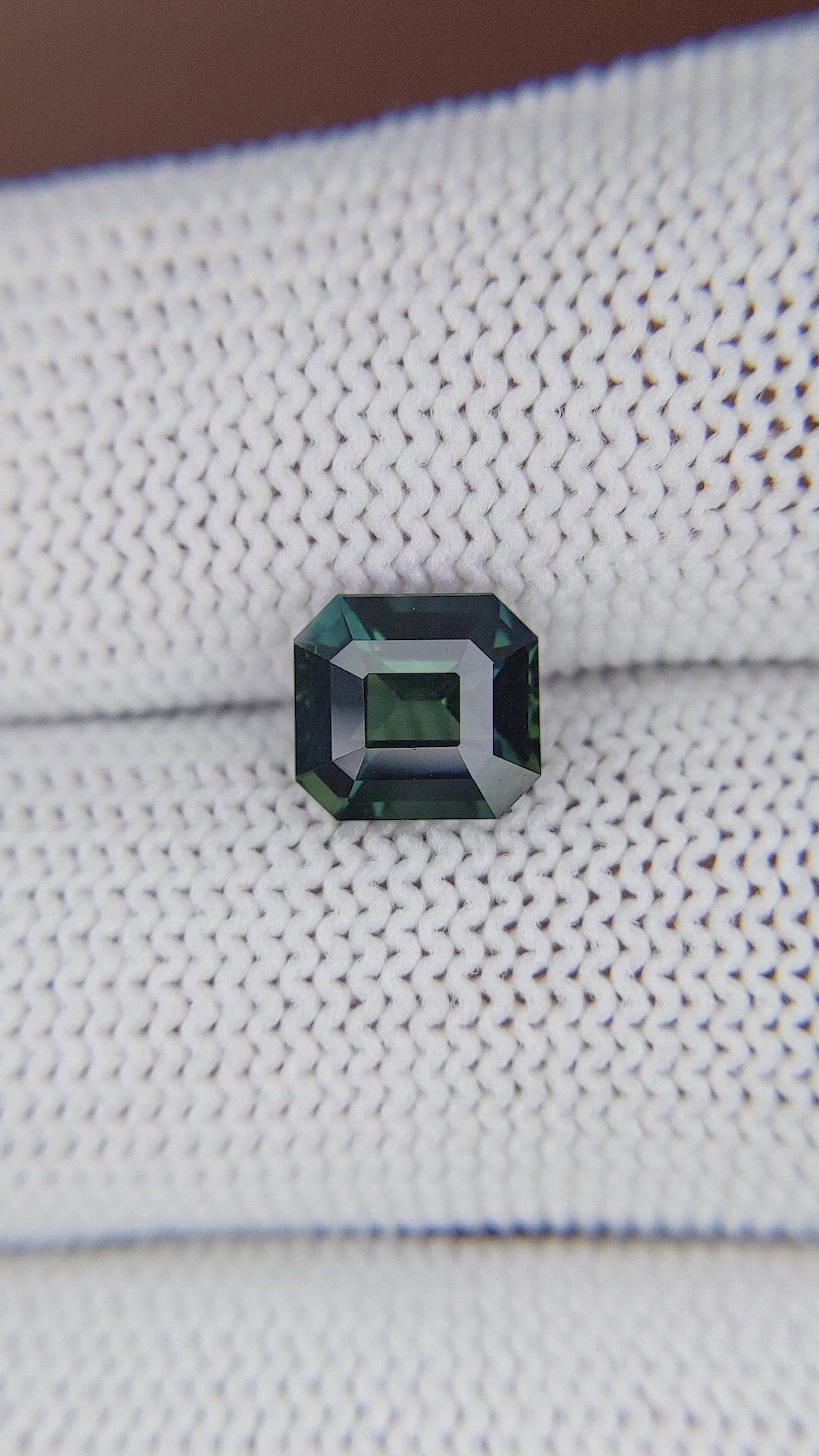 2.26 Ct. Bluish Green Sapphire from Madagascar Size Video