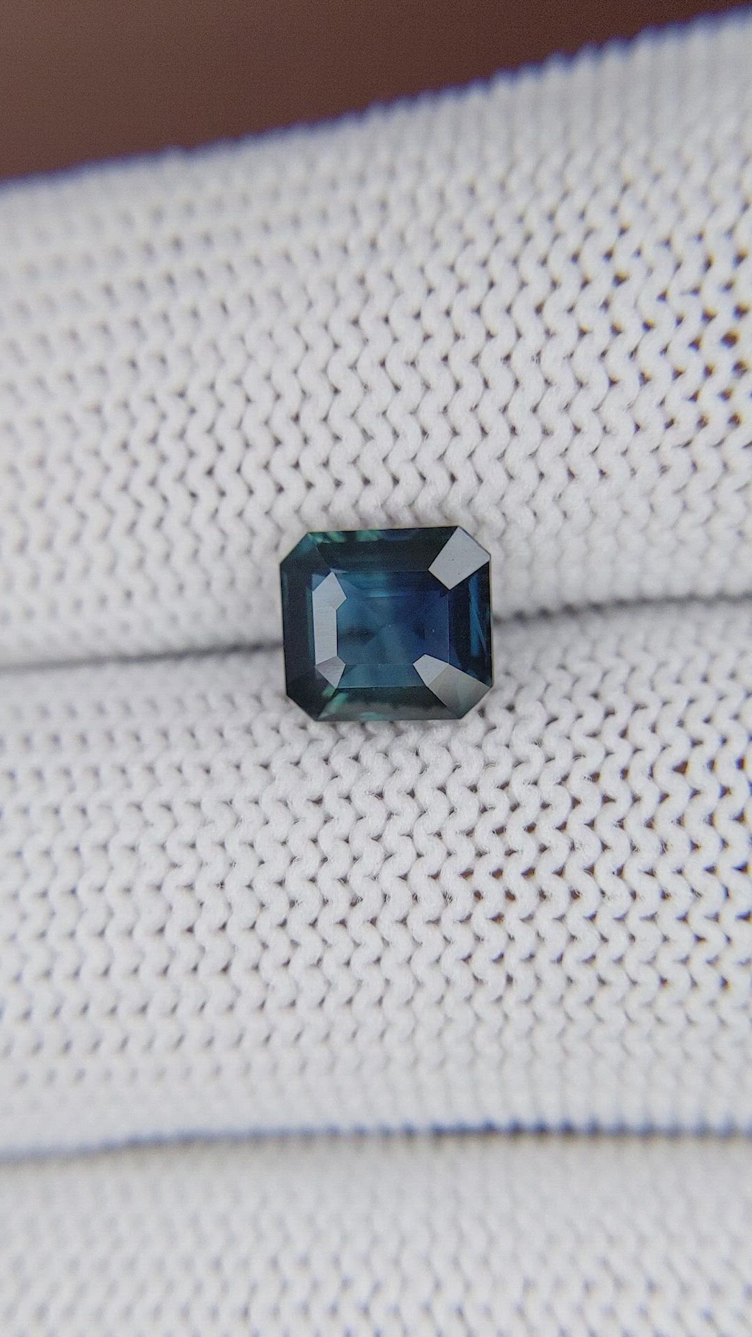 1.61 Ct. Greenish Blue Sapphire from Madagascar Size Video