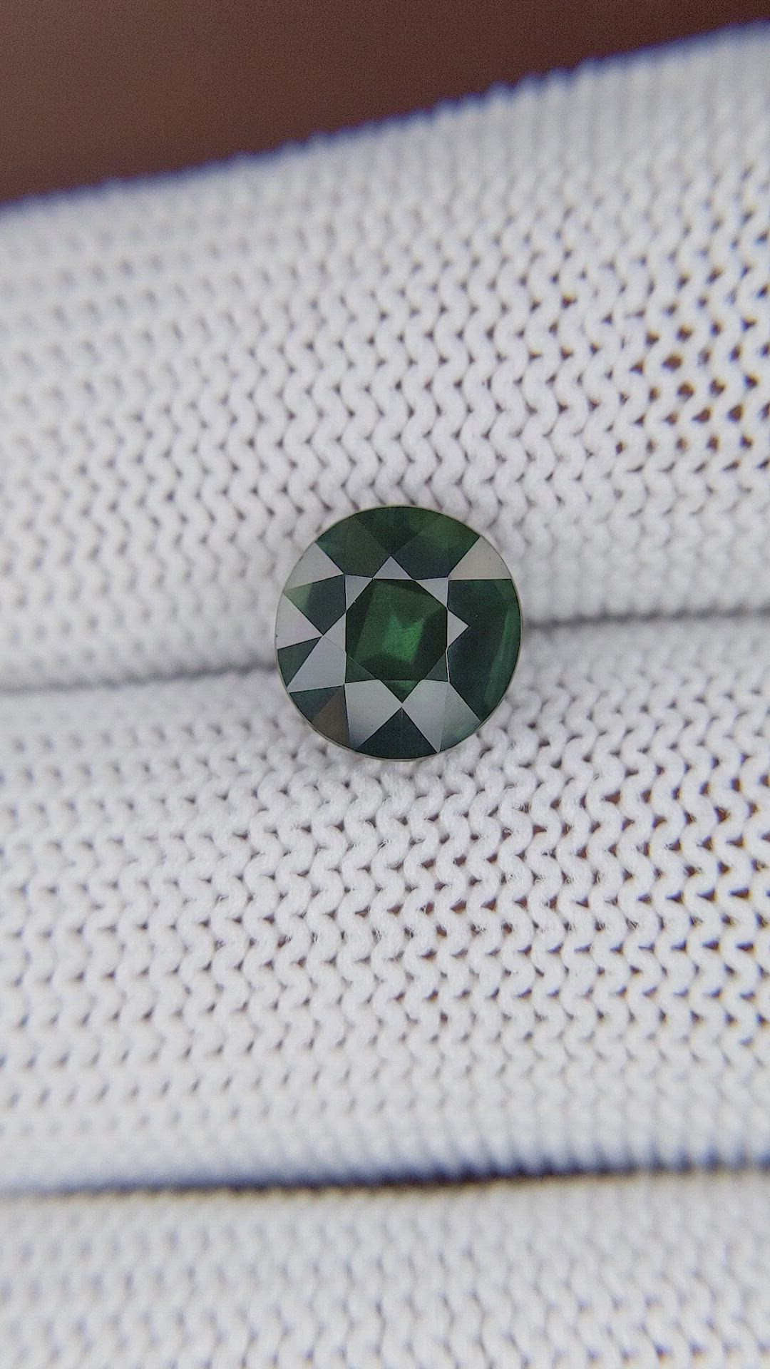 2.72 Ct. Bluish Green Sapphire from Madagascar Size Video