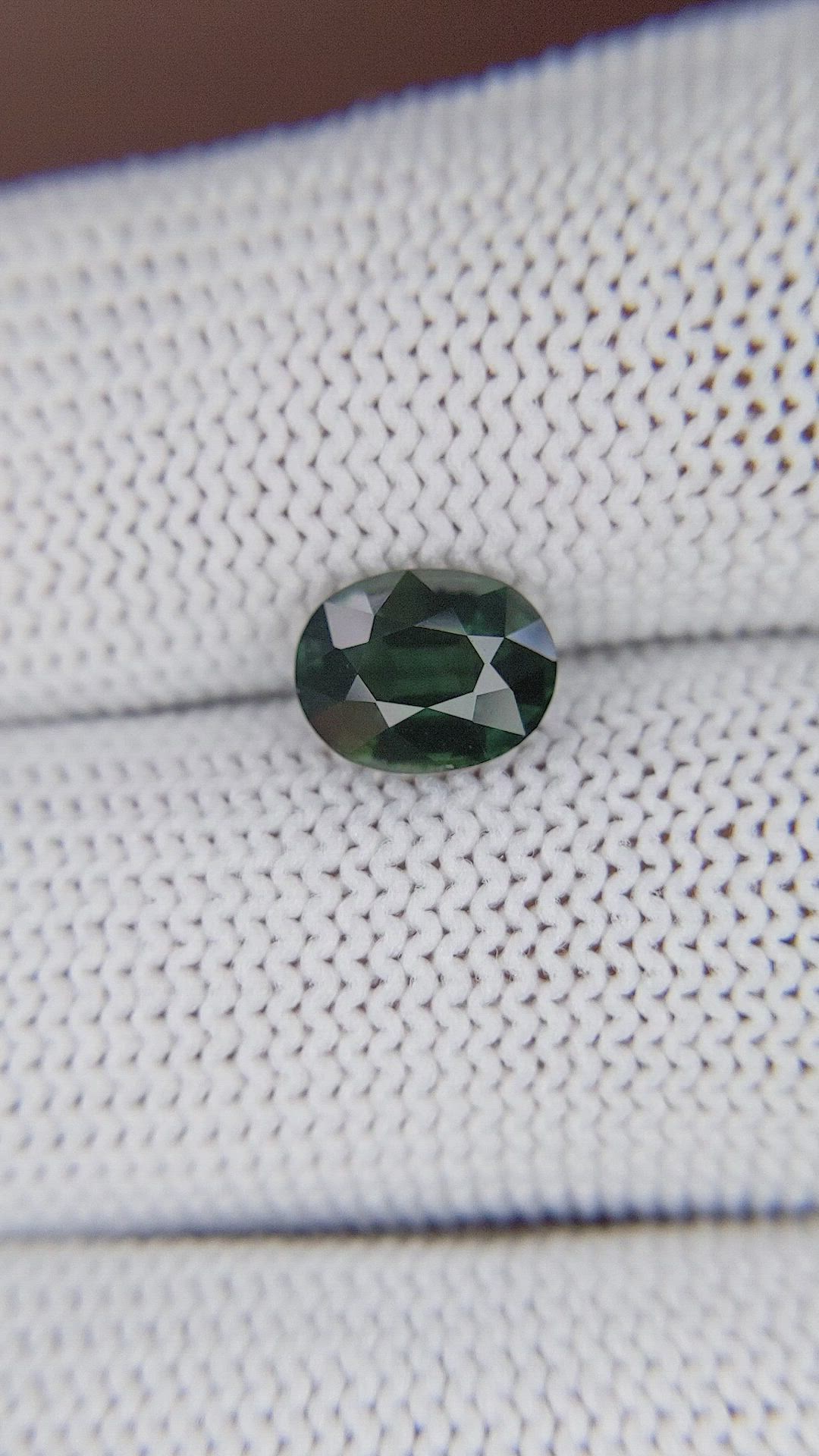 1.72 Ct. Bluish Green Sapphire from Madagascar Size Video