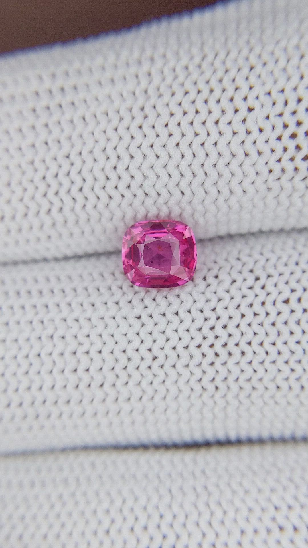 1.02 Ct. Pink Sapphire from Tanzania Size Video