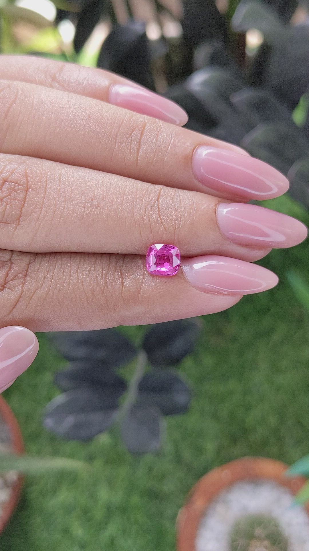 1.02 Ct. Pink Sapphire from Tanzania Size Video