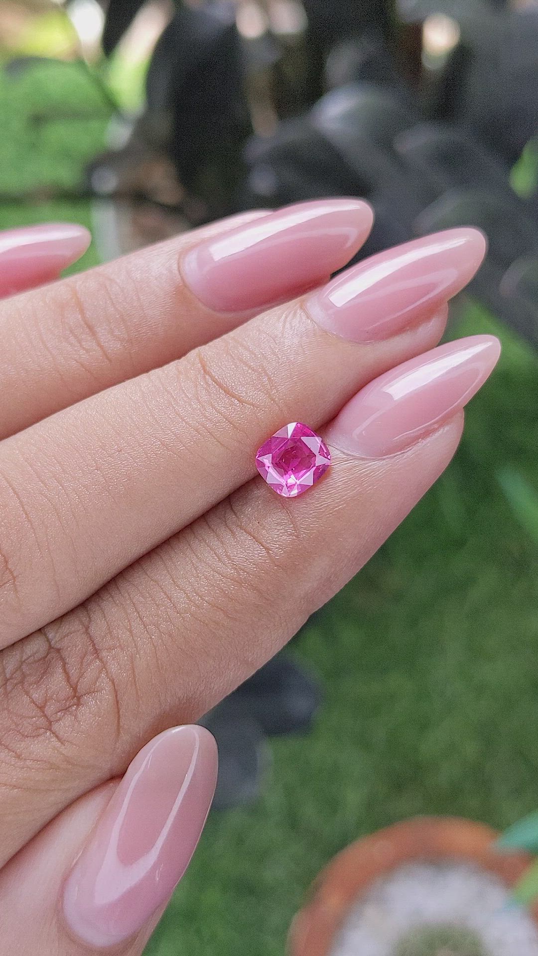 1.02 Ct. Pink Sapphire from Tanzania Size Video