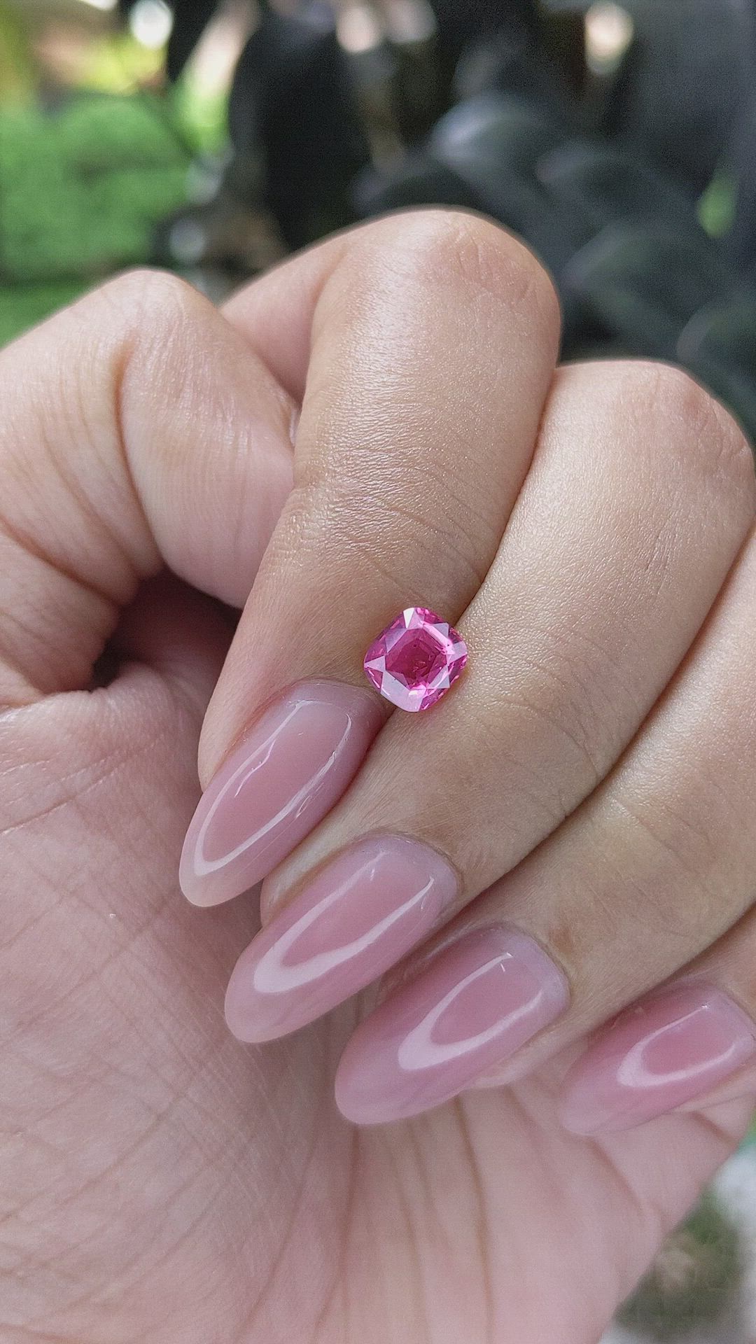 1.02 Ct. Pink Sapphire from Tanzania Size Video