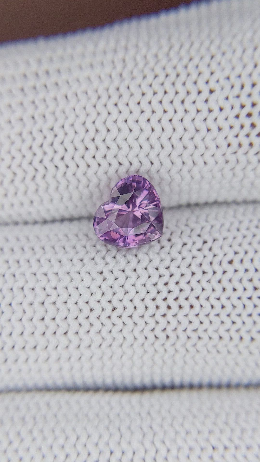 1.50 Ct. Pinkish Purple Sapphire from Ceylon (Sri Lanka) Size Video