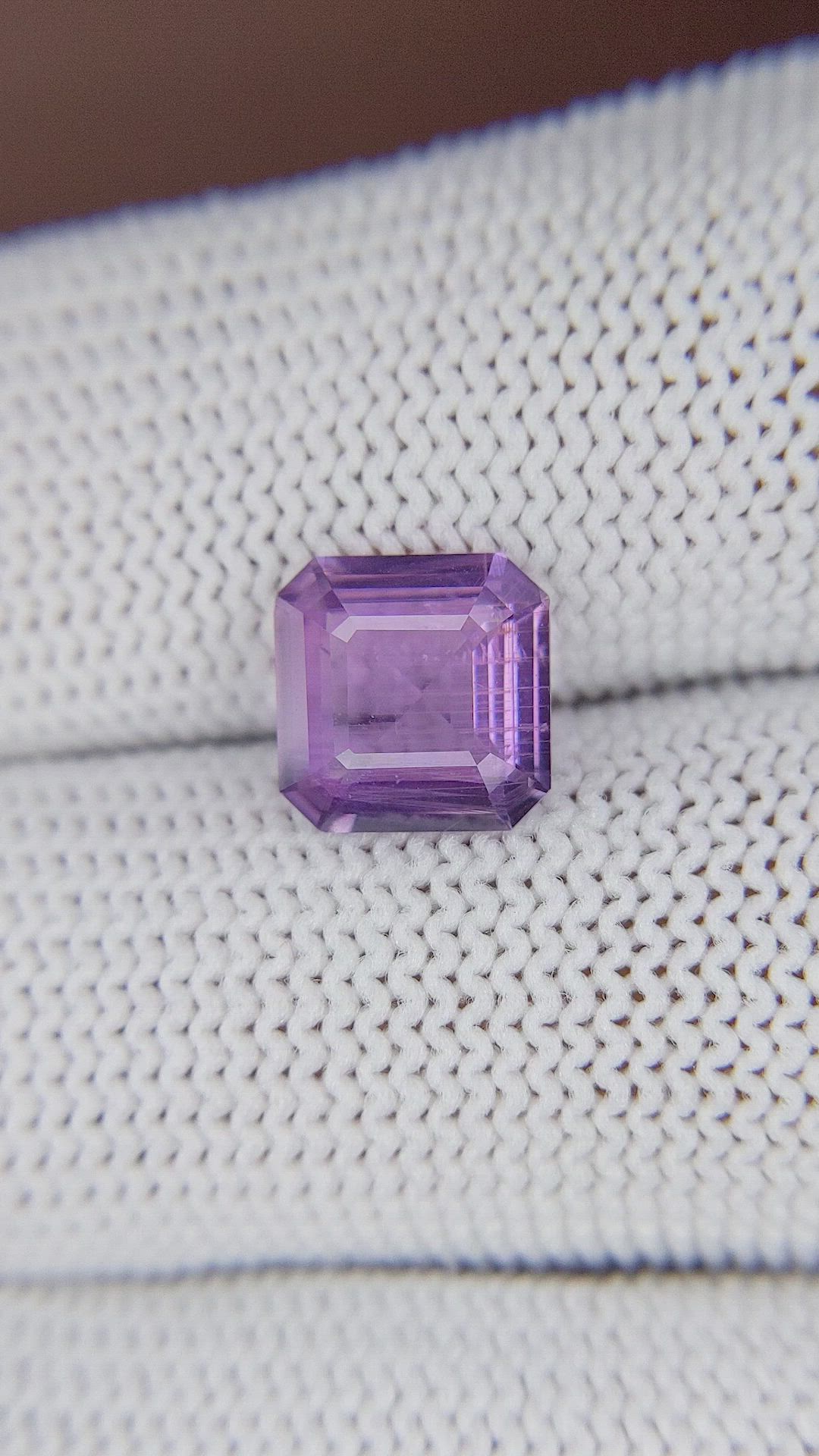 2.63 Ct. Pinkish Purple Sapphire from Madagascar Size Video