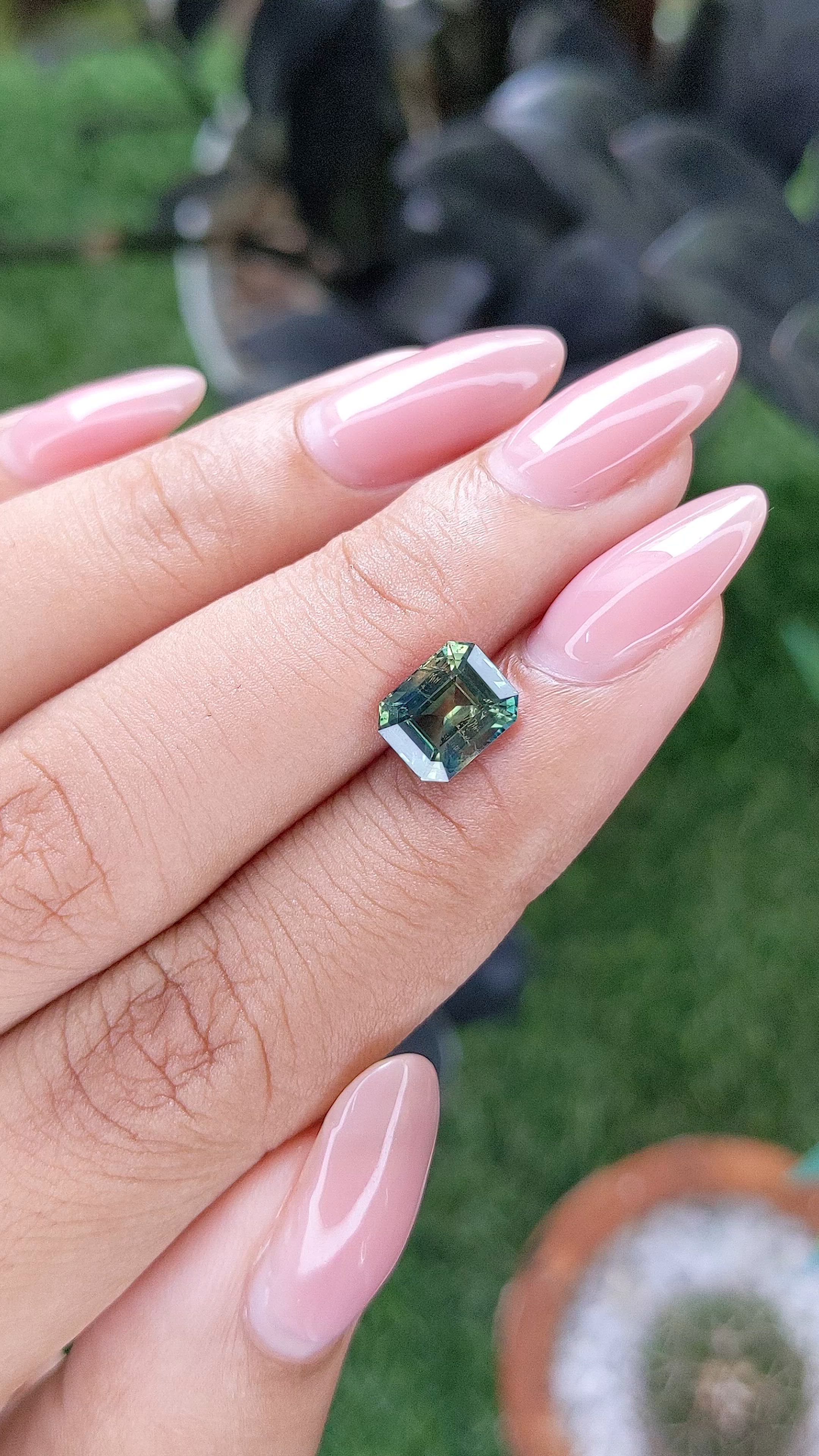 2.03 Ct. Bi Color / Parti Sapphire from Madagascar Size Video