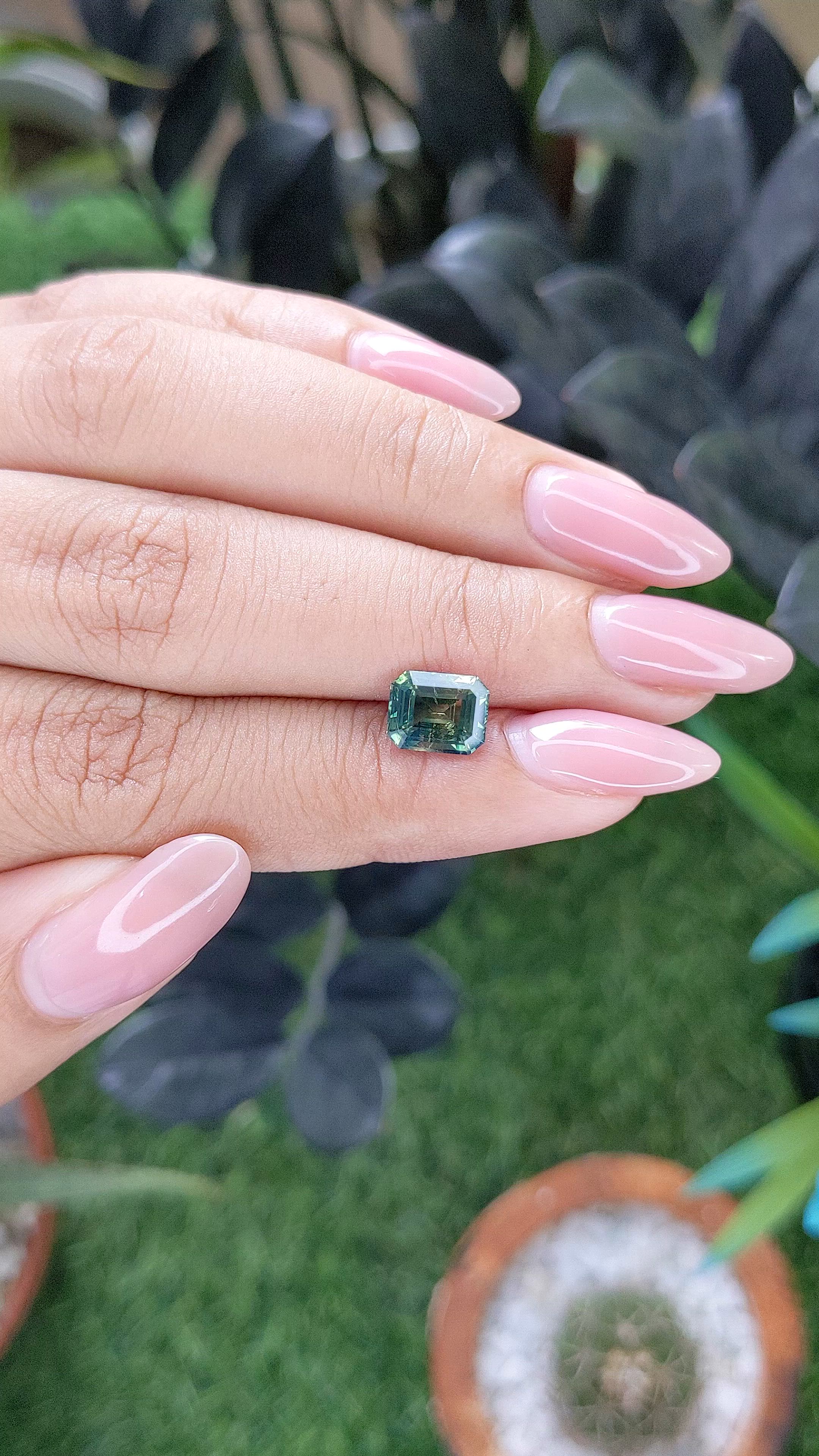 2.03 Ct. Bi Color / Parti Sapphire from Madagascar Size Video