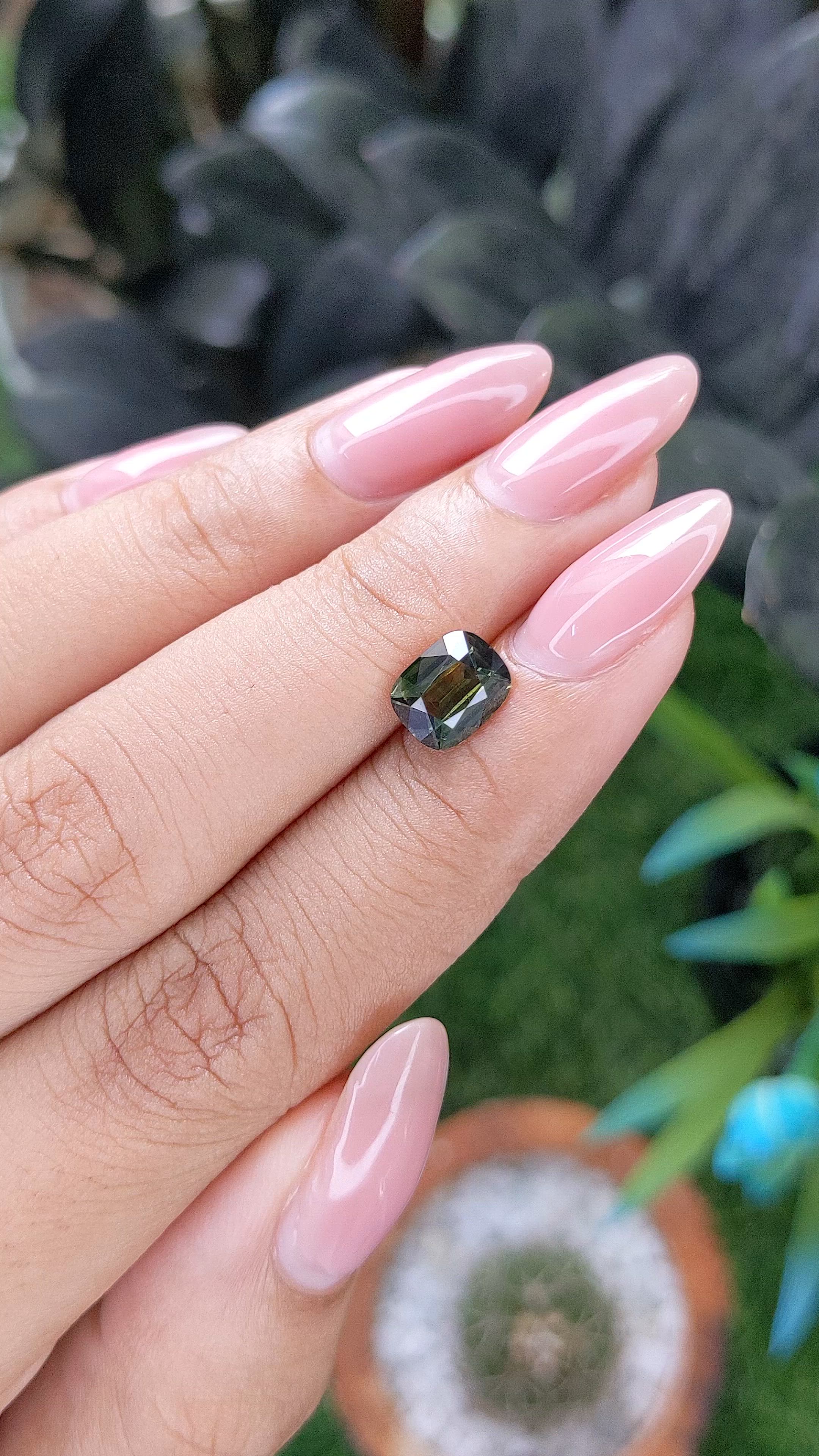 1.99 Ct. Yellowish Green Sapphire from Madagascar Size Video