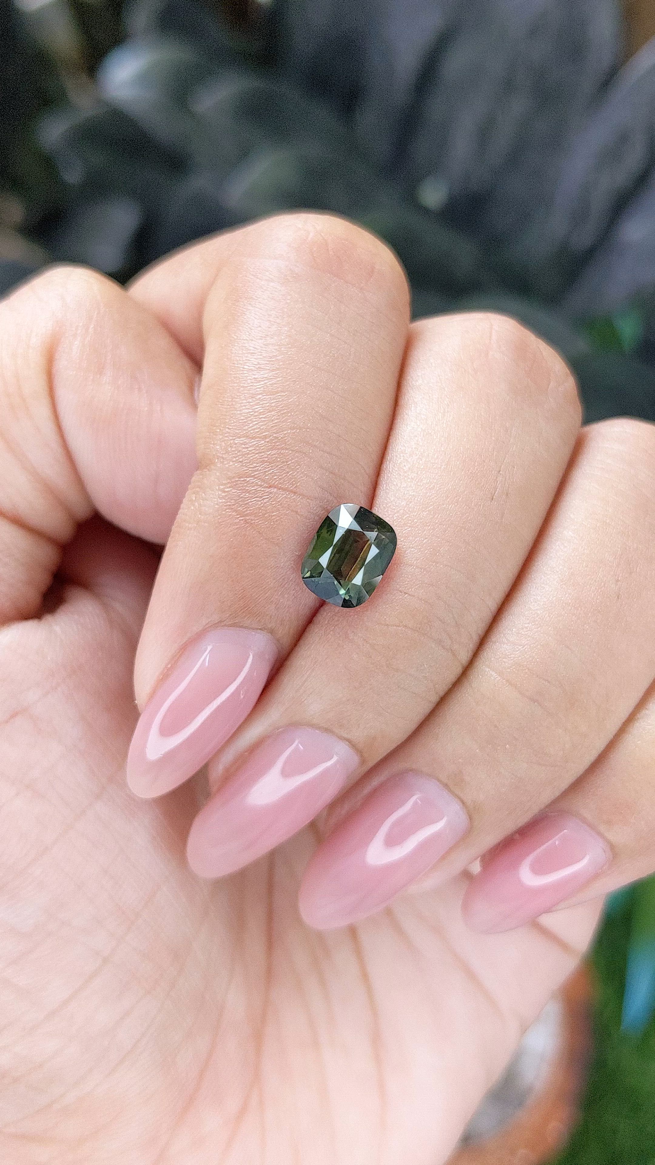 1.99 Ct. Yellowish Green Sapphire from Madagascar Size Video