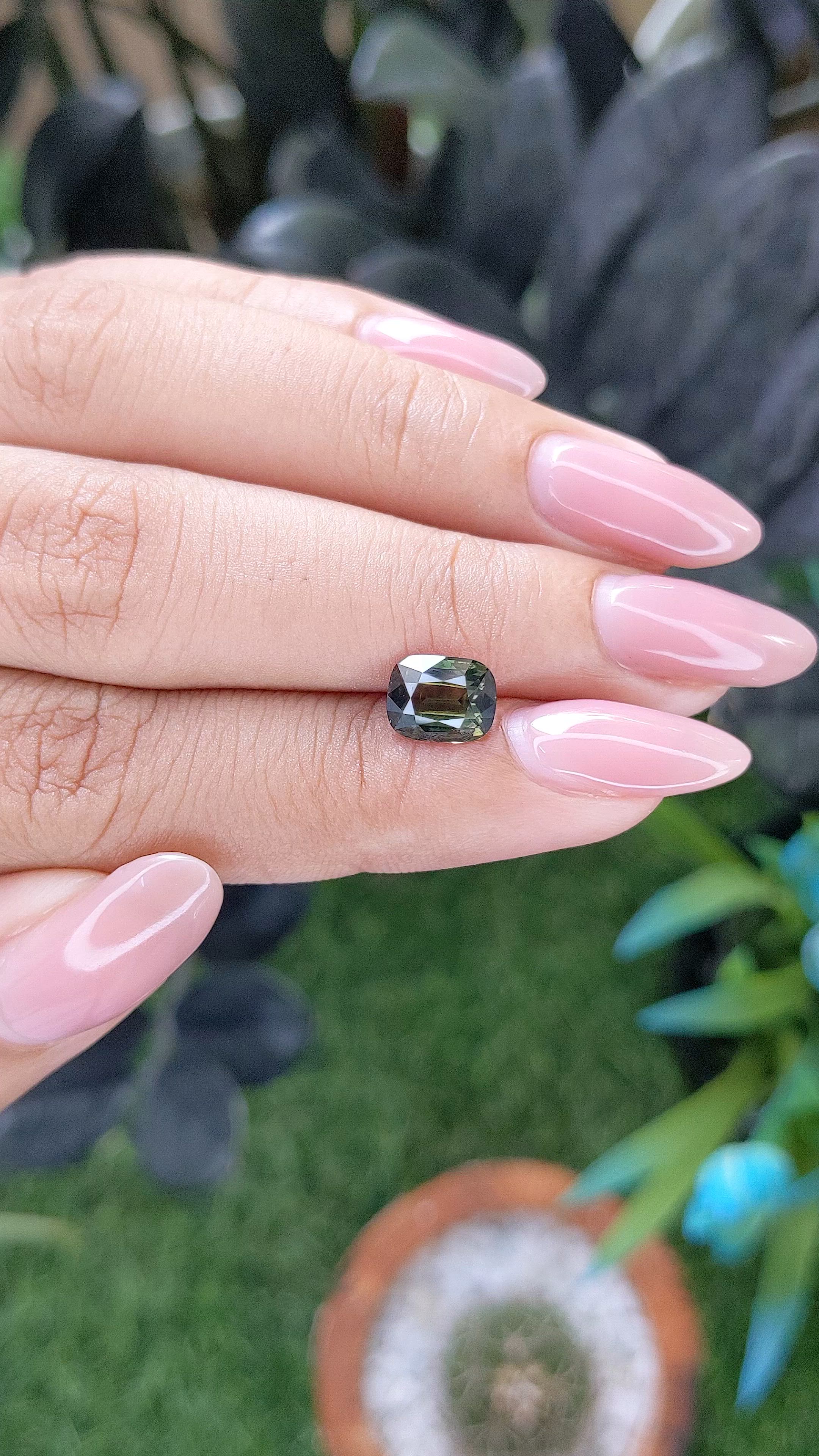 1.99 Ct. Yellowish Green Sapphire from Madagascar Size Video