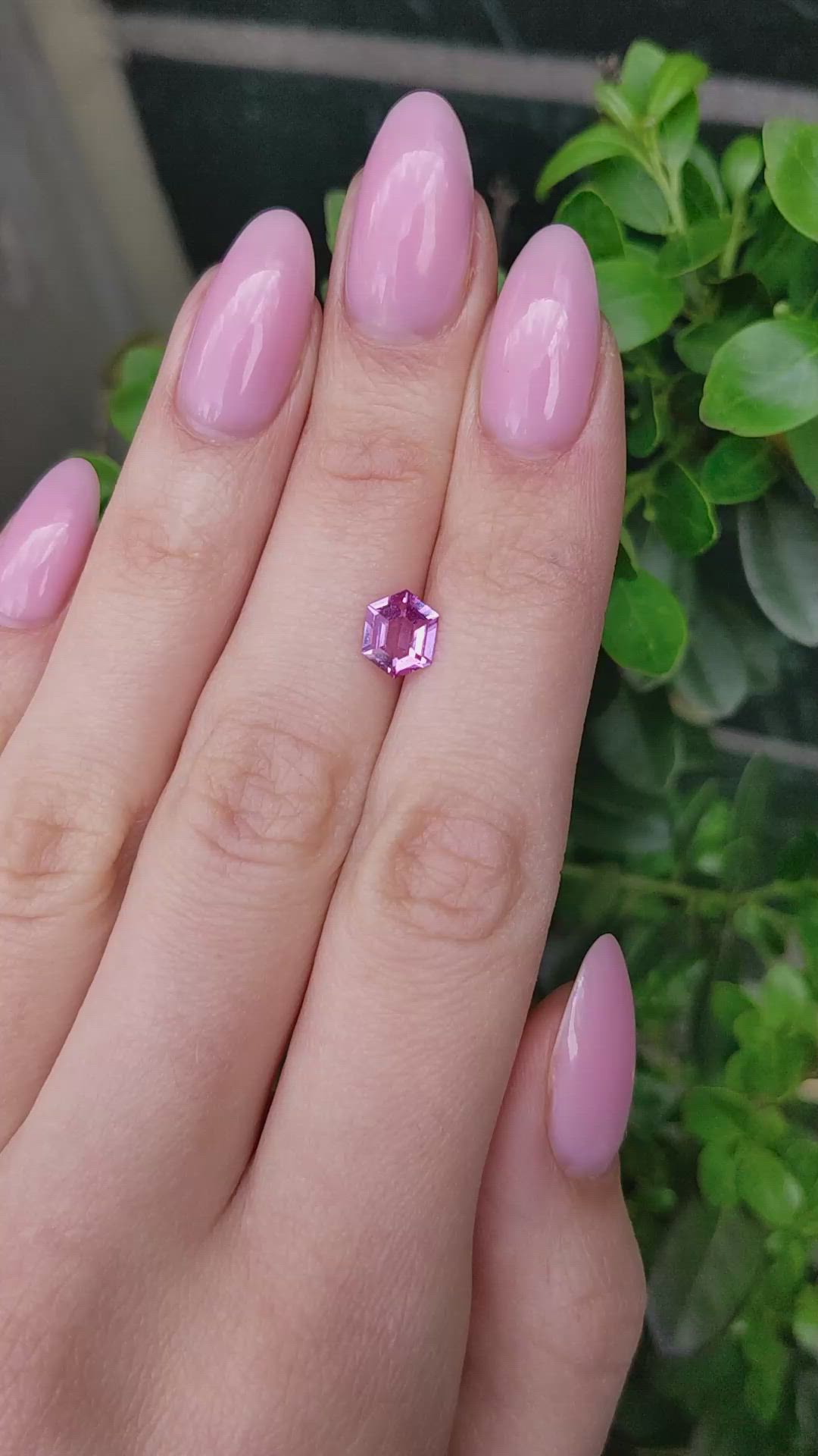 1.29 Ct. Pink Sapphire from Madagascar Size Video
