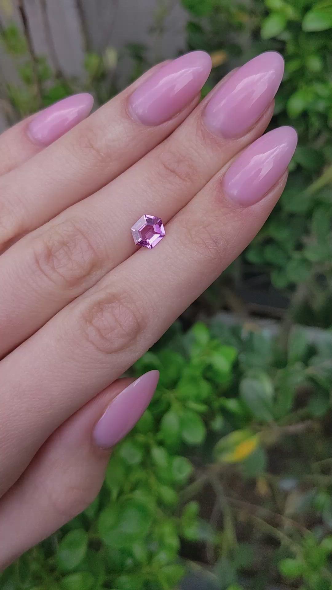 1.29 Ct. Pink Sapphire from Madagascar Size Video