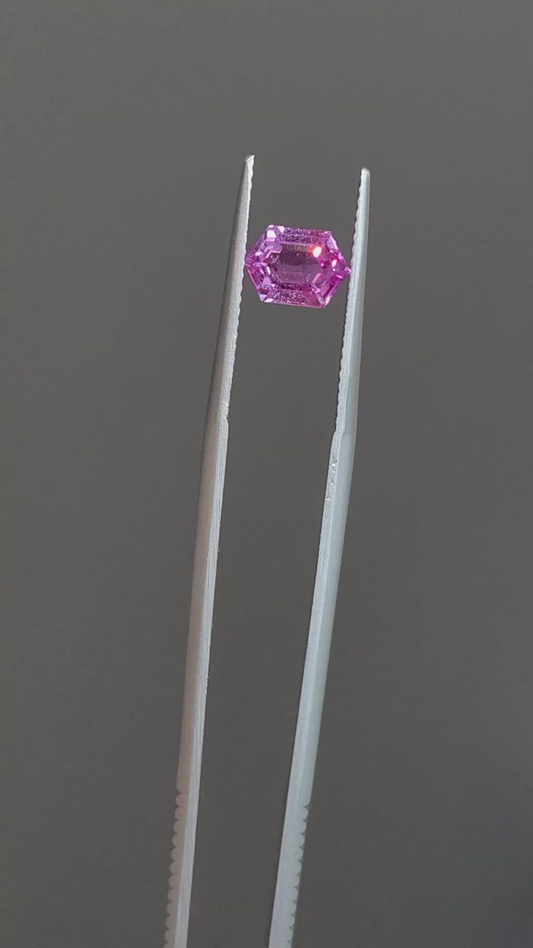 1.53 Ct. Pink Sapphire from Madagascar Size Video