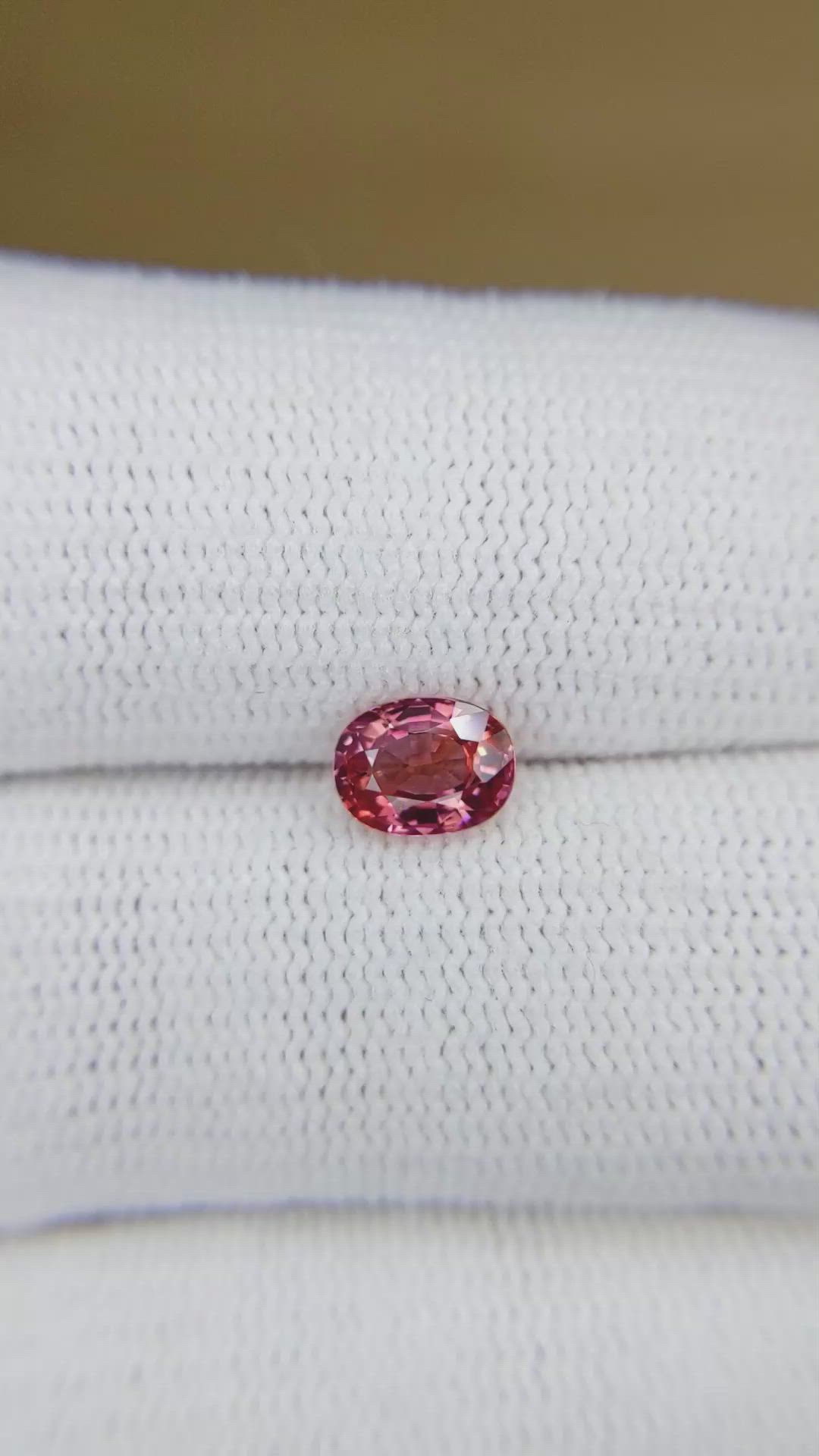 1.05 Ct. Pink Sapphire from Madagascar Size Video
