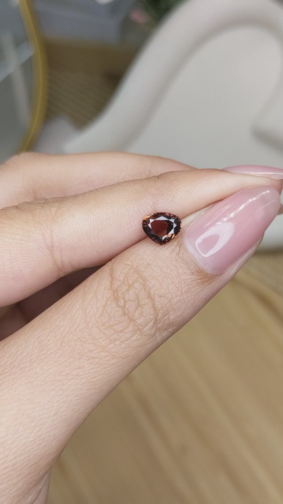 1.09 Ct. Color Change Sapphire from Ceylon (Sri Lanka) Size Video
