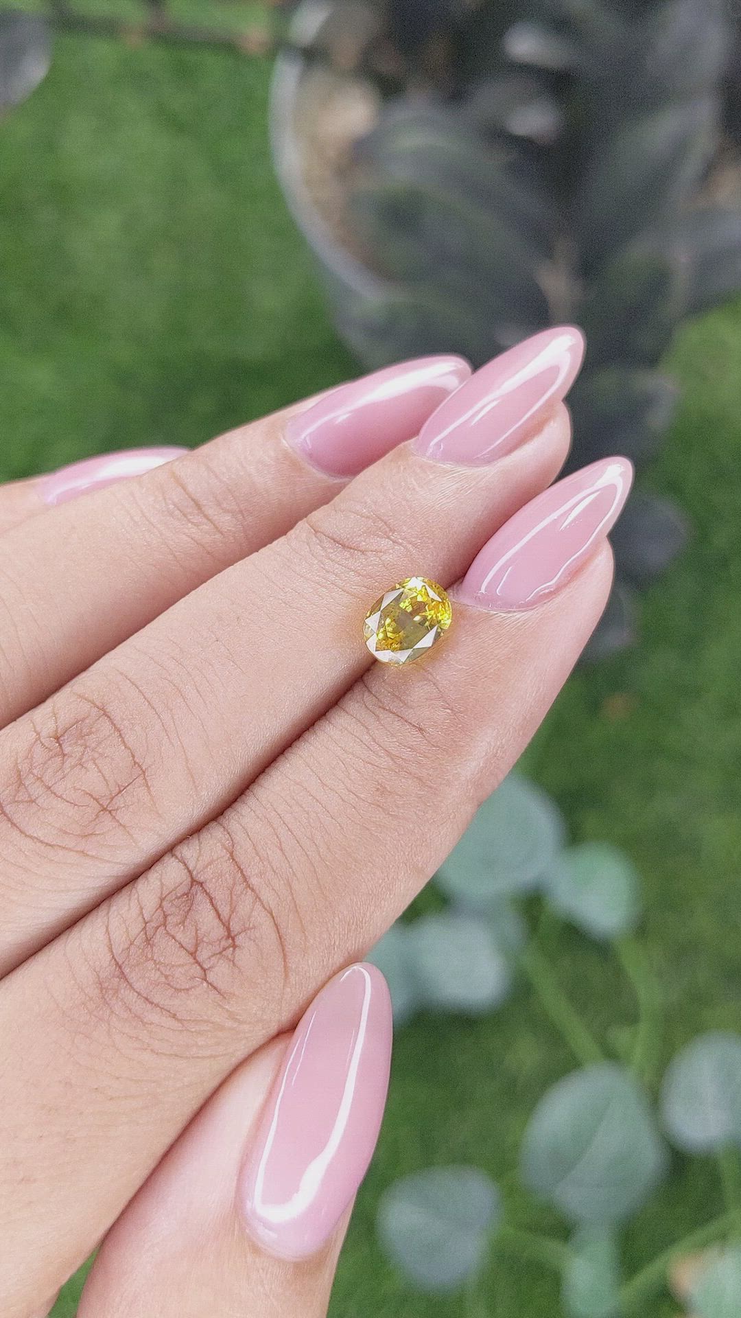 1.87 Ct. Yellow Sapphire from Ceylon (Sri Lanka) Size Video