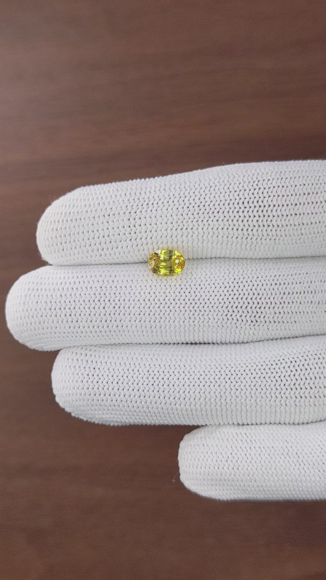 1.87 Ct. Yellow Sapphire from Ceylon (Sri Lanka) Size Video