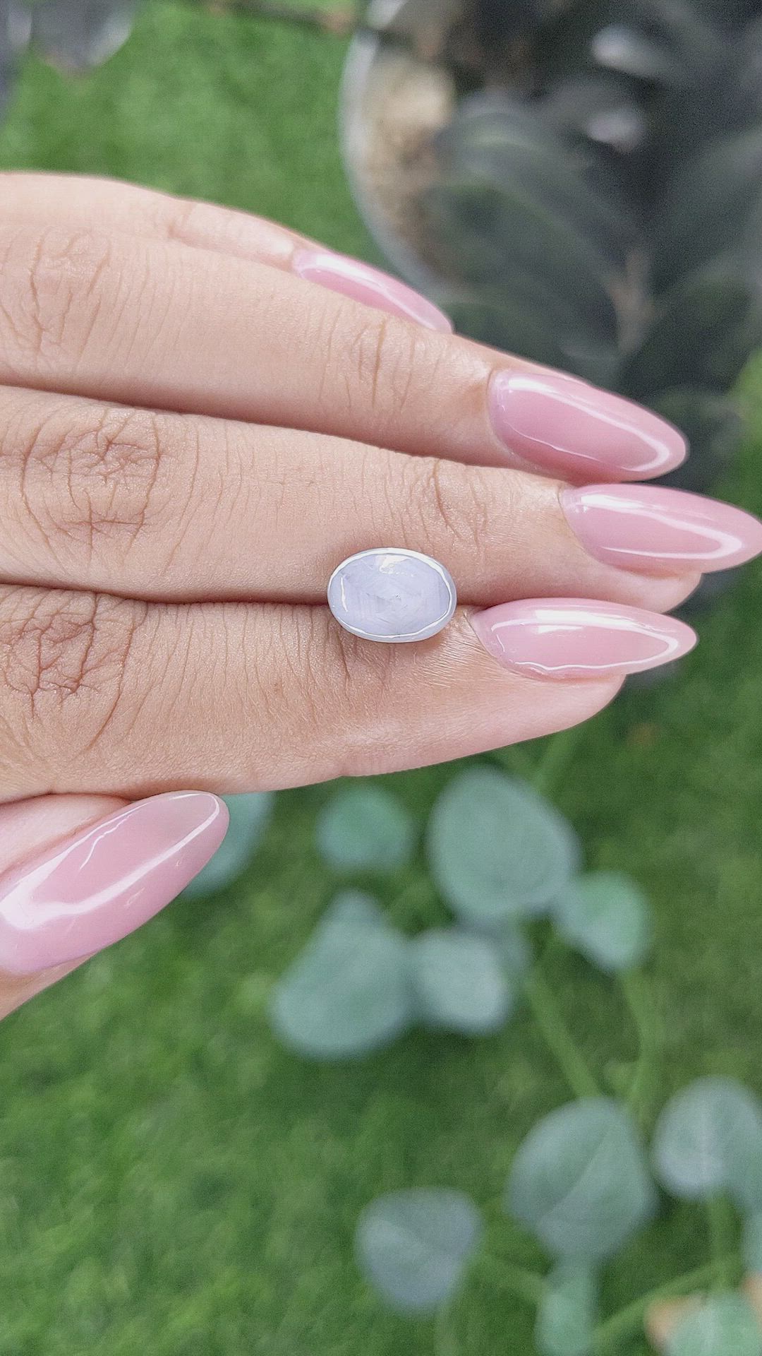 3.04 Ct. Grey Star Sapphire from Ceylon (Sri Lanka) Size Video