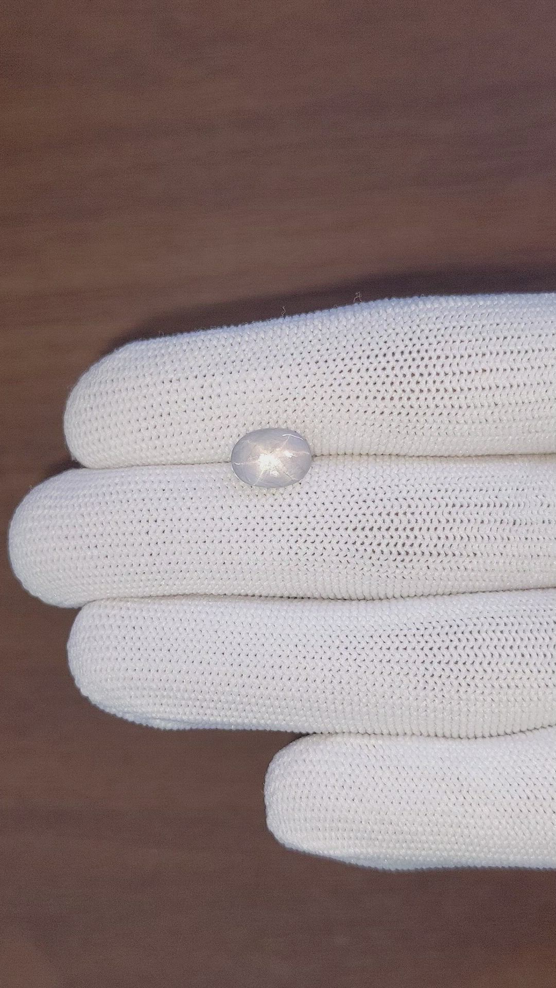 3.04 Ct. Grey Star Sapphire from Ceylon (Sri Lanka) Size Video