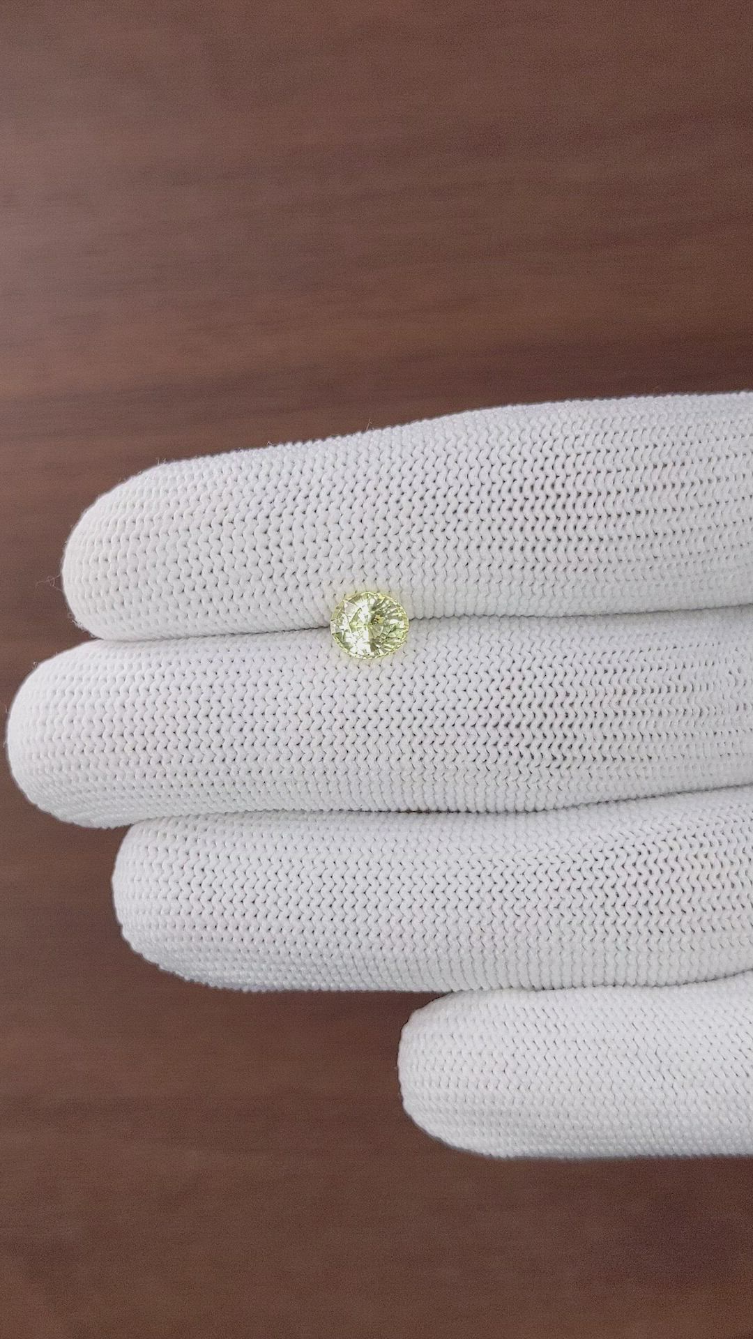 1.60 Ct. Yellow Sapphire from Ceylon (Sri Lanka) Size Video