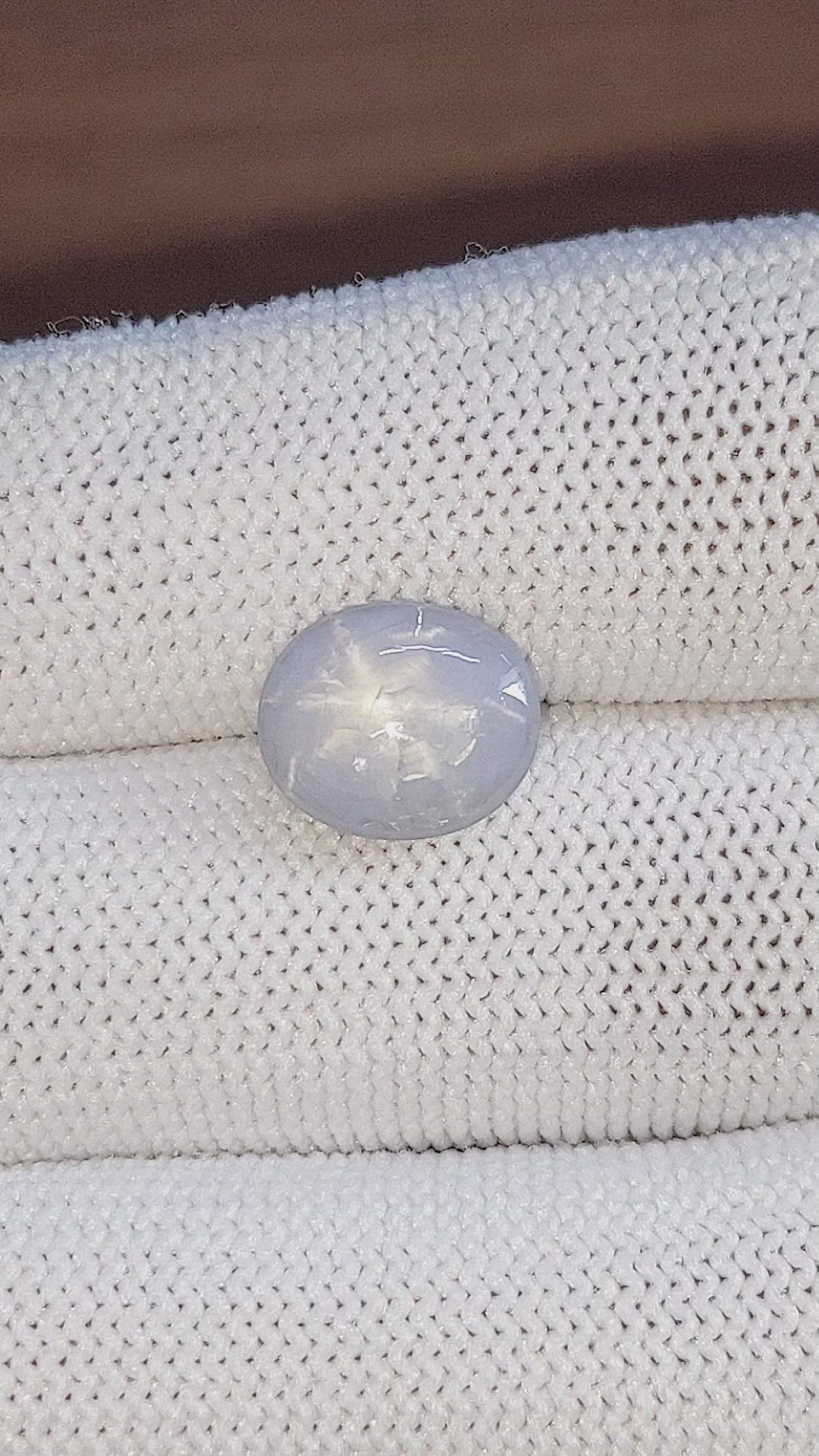 5.07 Ct. Grey Star Sapphire from Ceylon (Sri Lanka) Size Video
