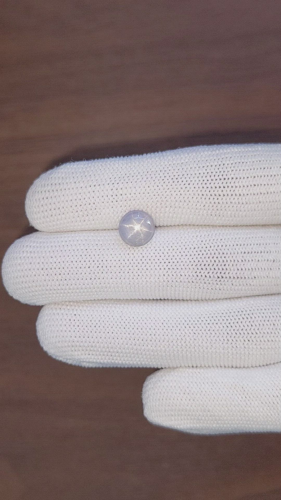 3.14 Ct. Grey Star Sapphire from Ceylon (Sri Lanka) Size Video
