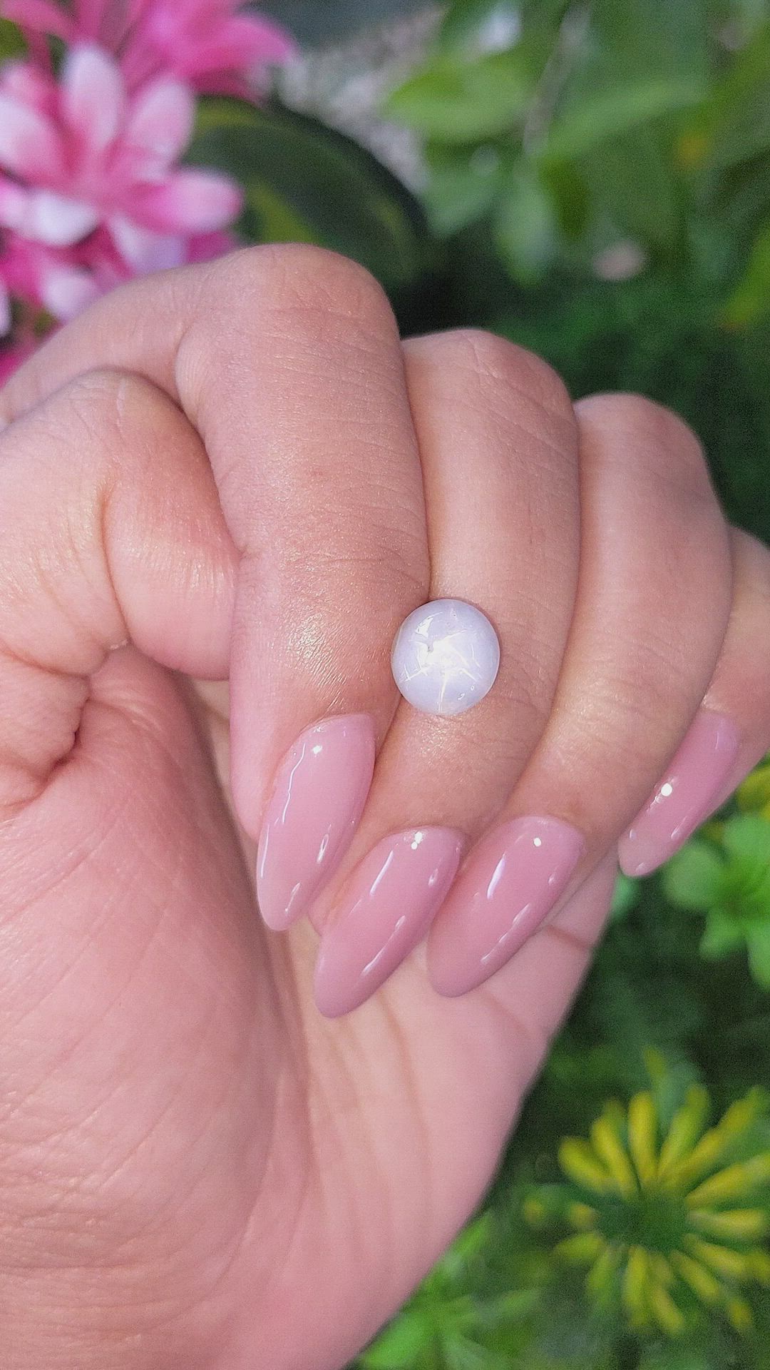4.28 Ct. Grey Star Sapphire from Ceylon (Sri Lanka) Size Video